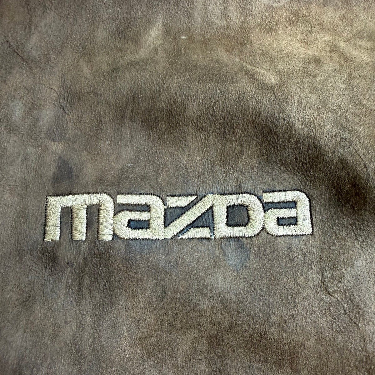 Vintage Mazda Boutique Suede Leather Jacket Brown