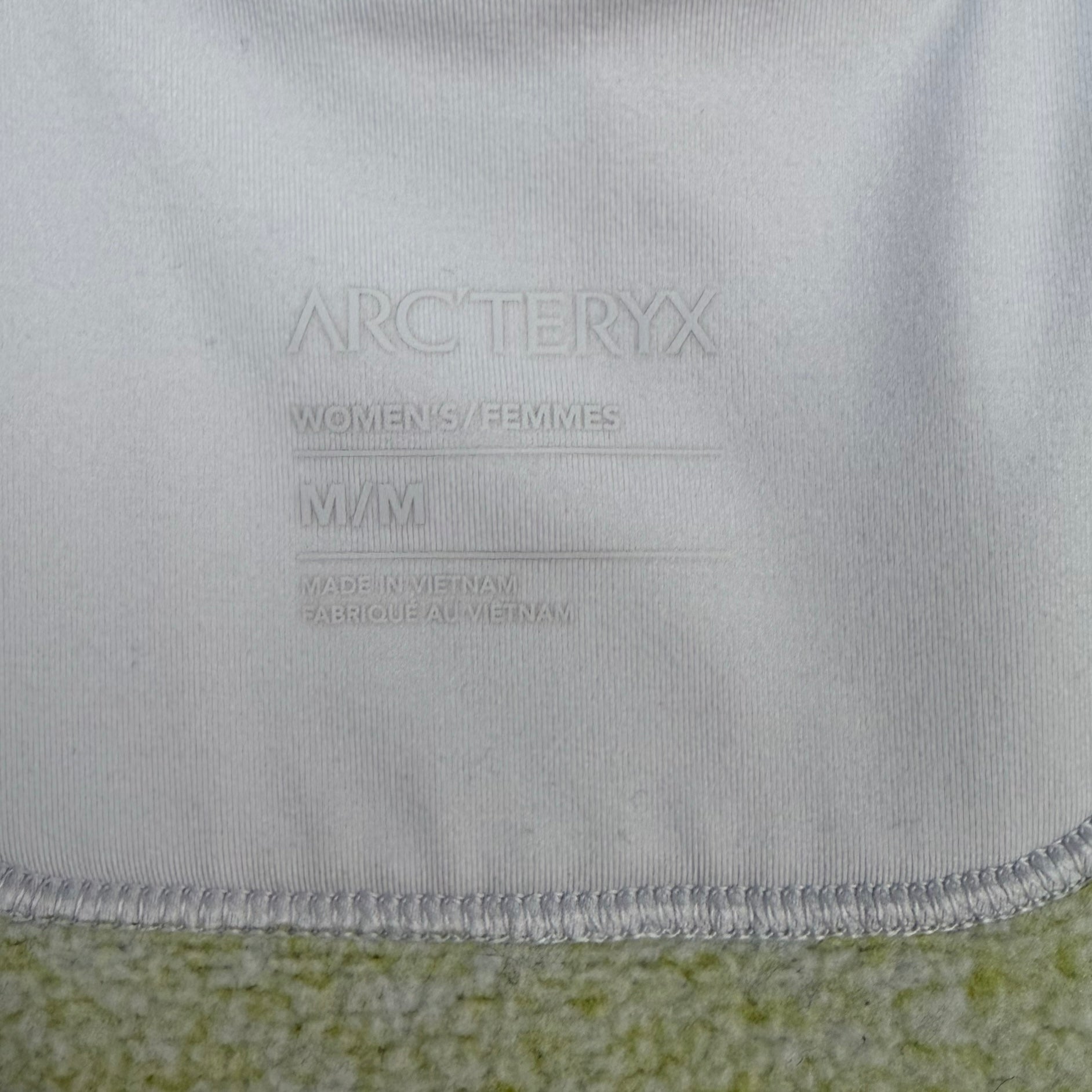 (W) Vintage Arc’teryx Covert Quarter Zip Key Lime/White