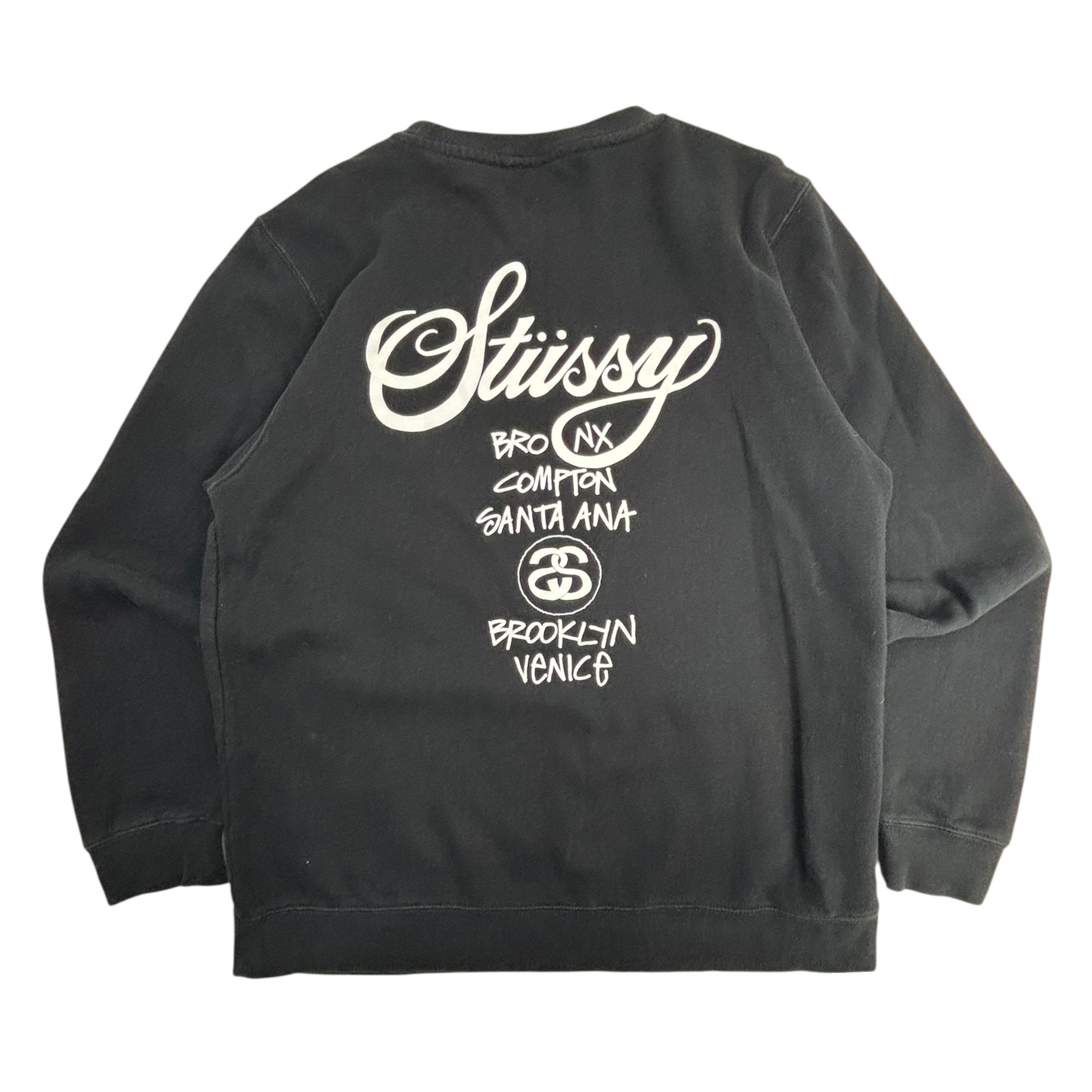 Stussy World Tour Crewneck Black