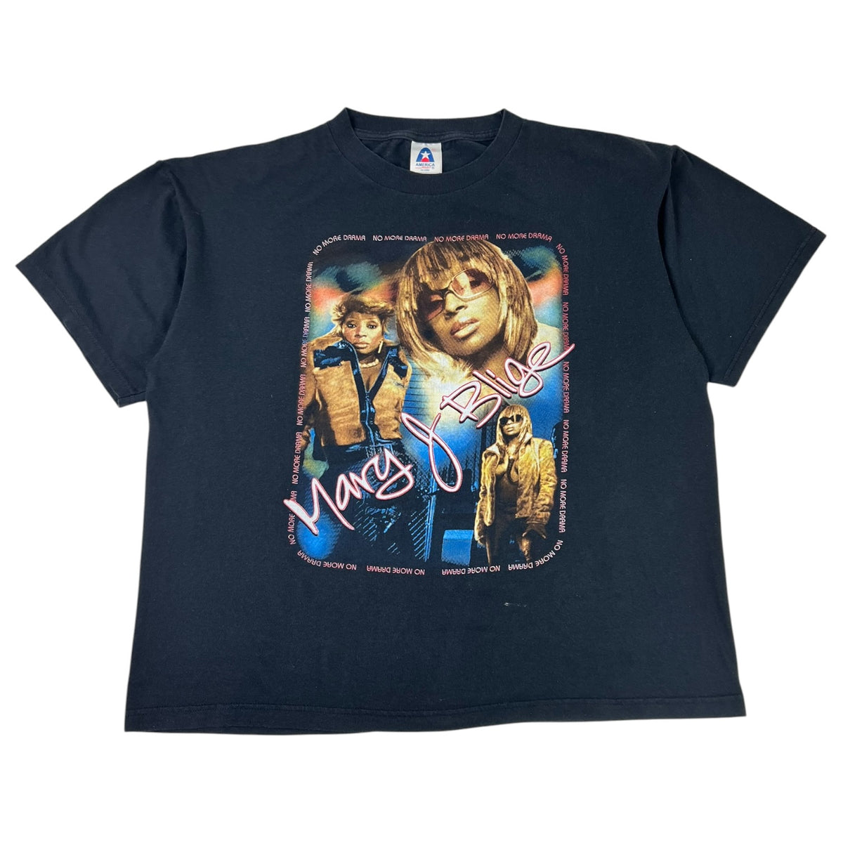 Vintage Y2K Mary J. Blige No More Drama Tour T-Shirt