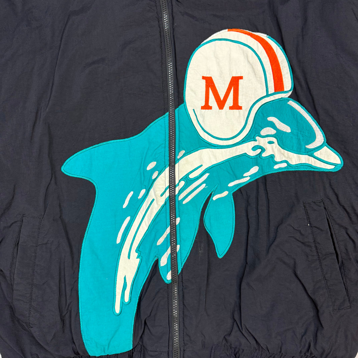 Vintage Miami Dolphins Starter Pro Line Jacket Black