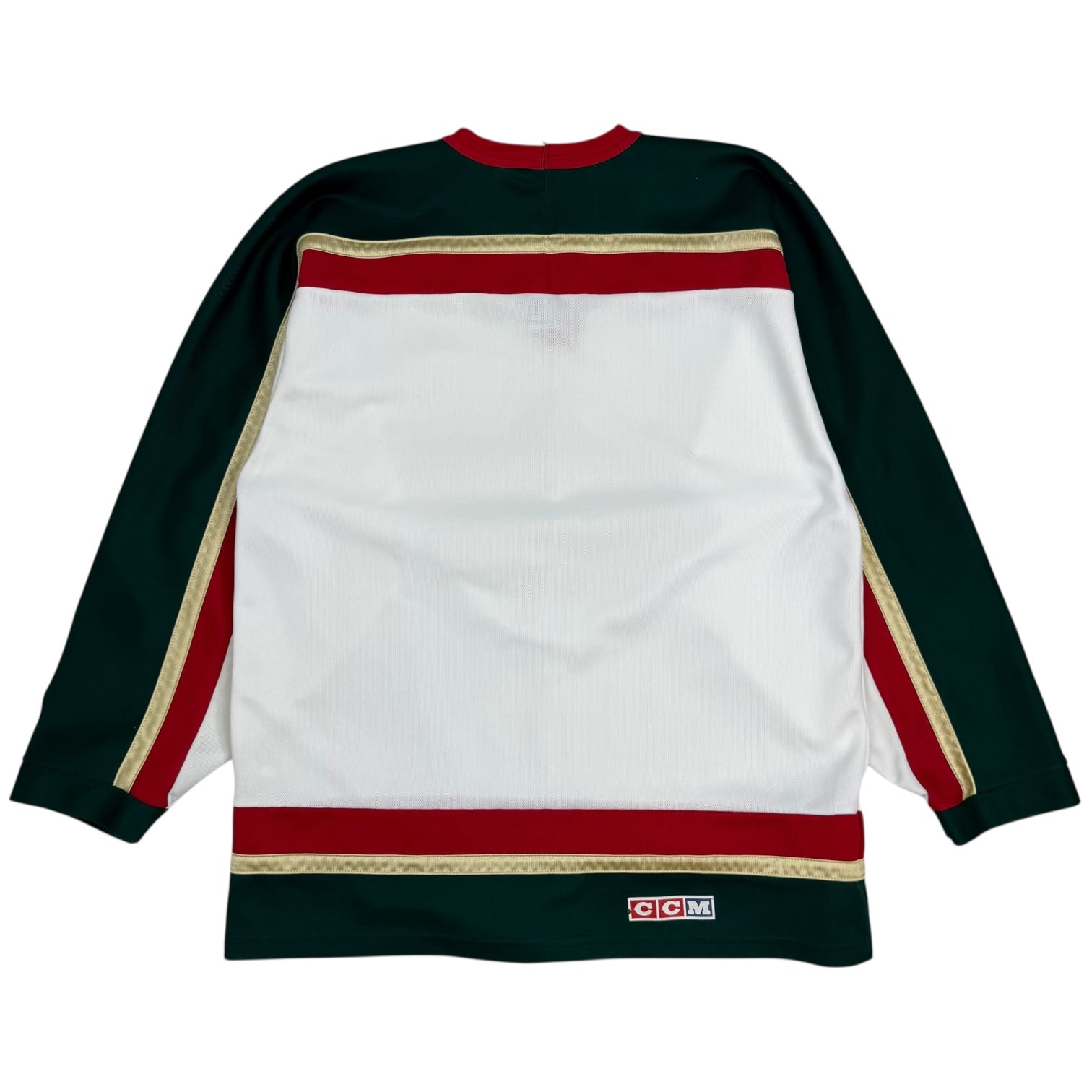 Vintage CCM Minnesota Wild Away Jersey White/Green