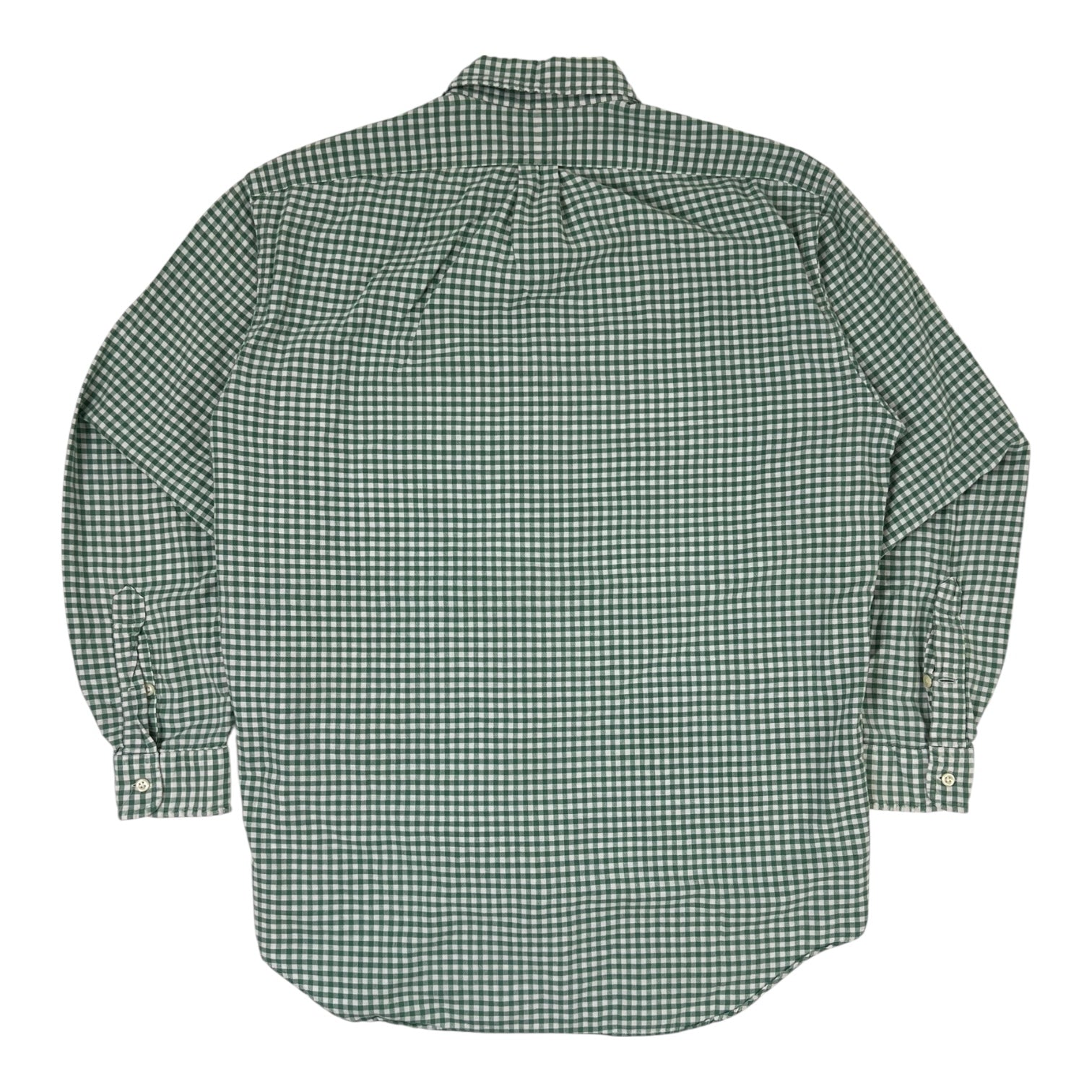 Vintage Polo Ralph Lauren Checkered LS Button Up Green