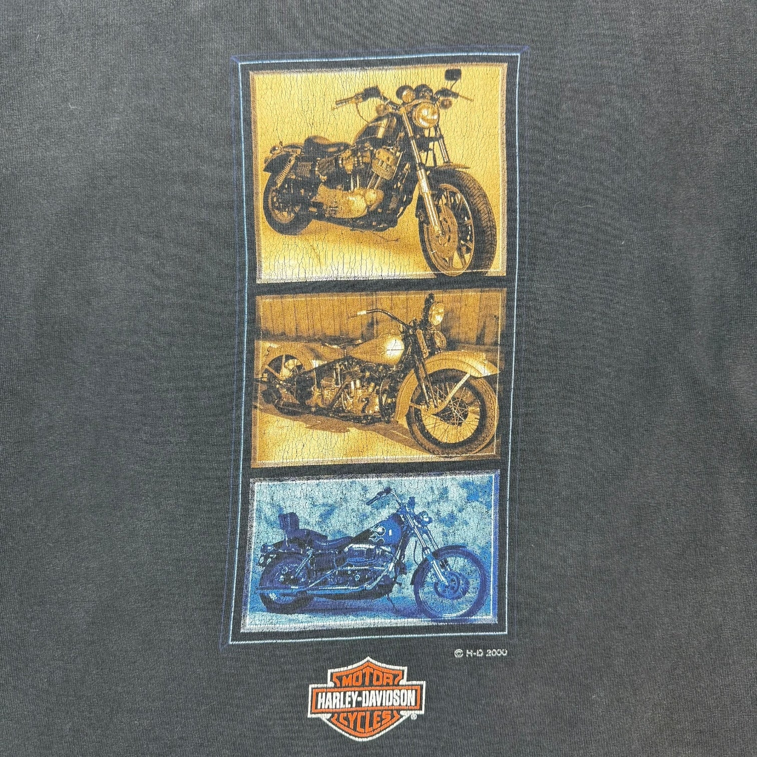 Vintage Harley Davidson Of Alberta L/S Tee Black