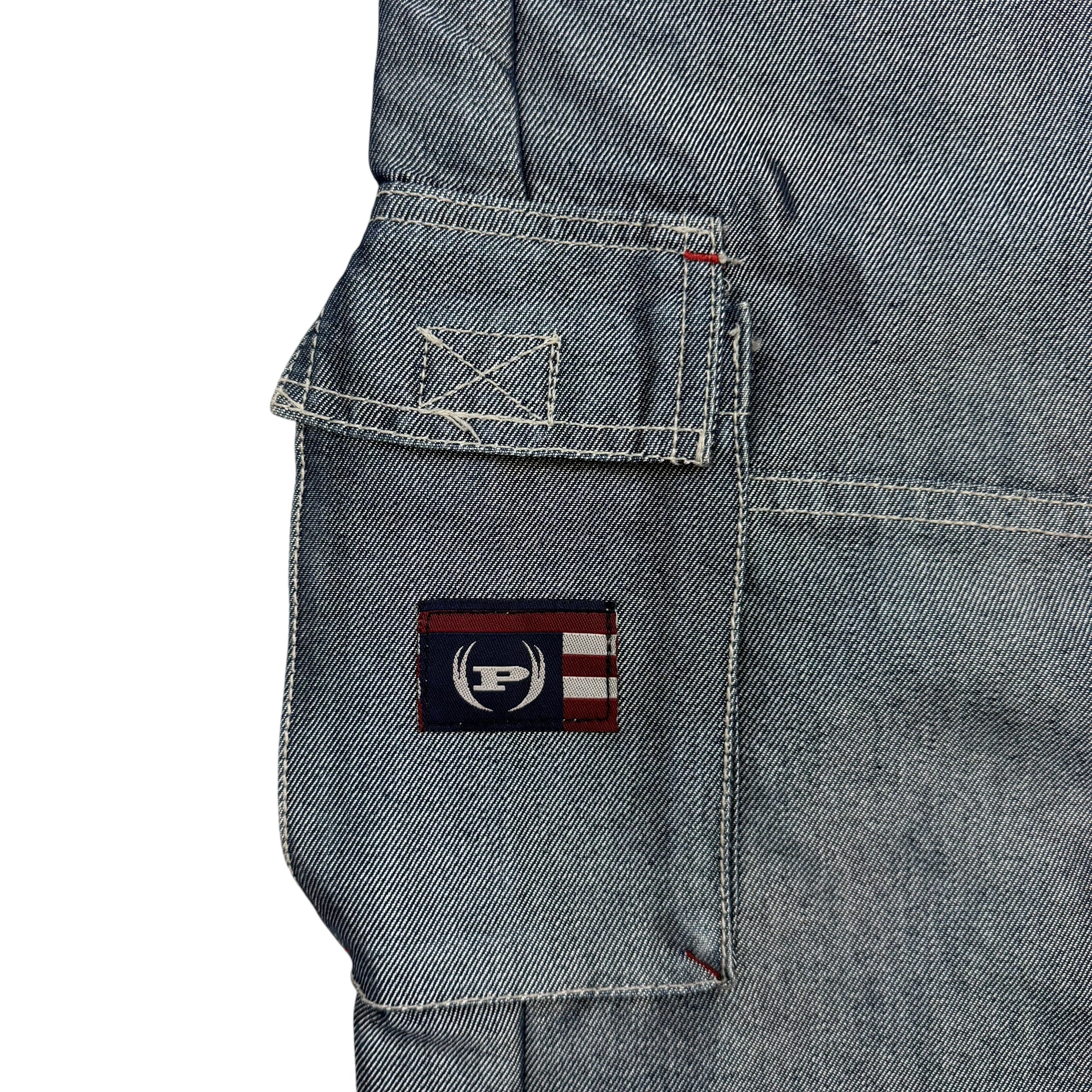 Vintage Phat Farm Glossy Jeans Blue