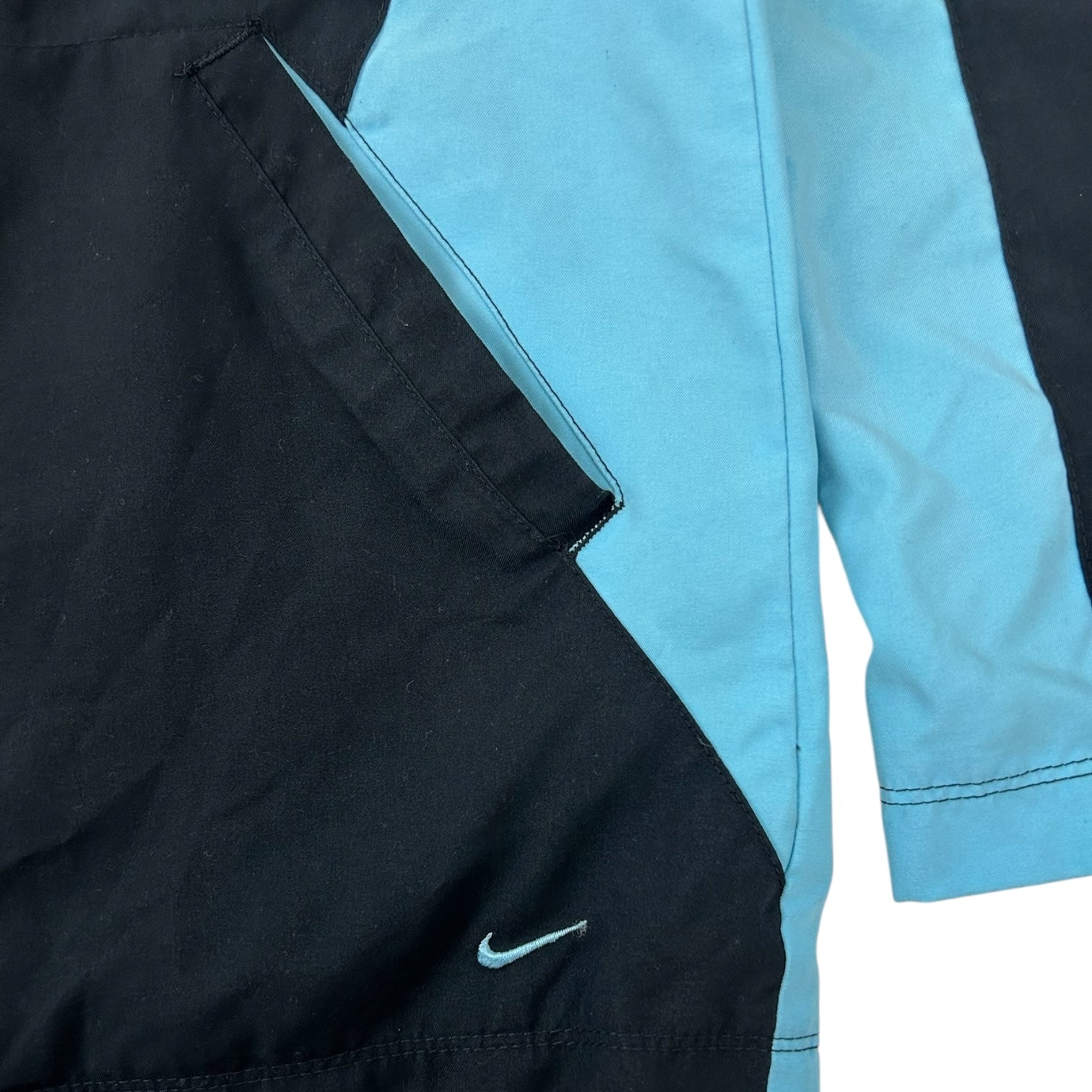 Vintage Nike Windbreaker Jacket Black/Turquoise