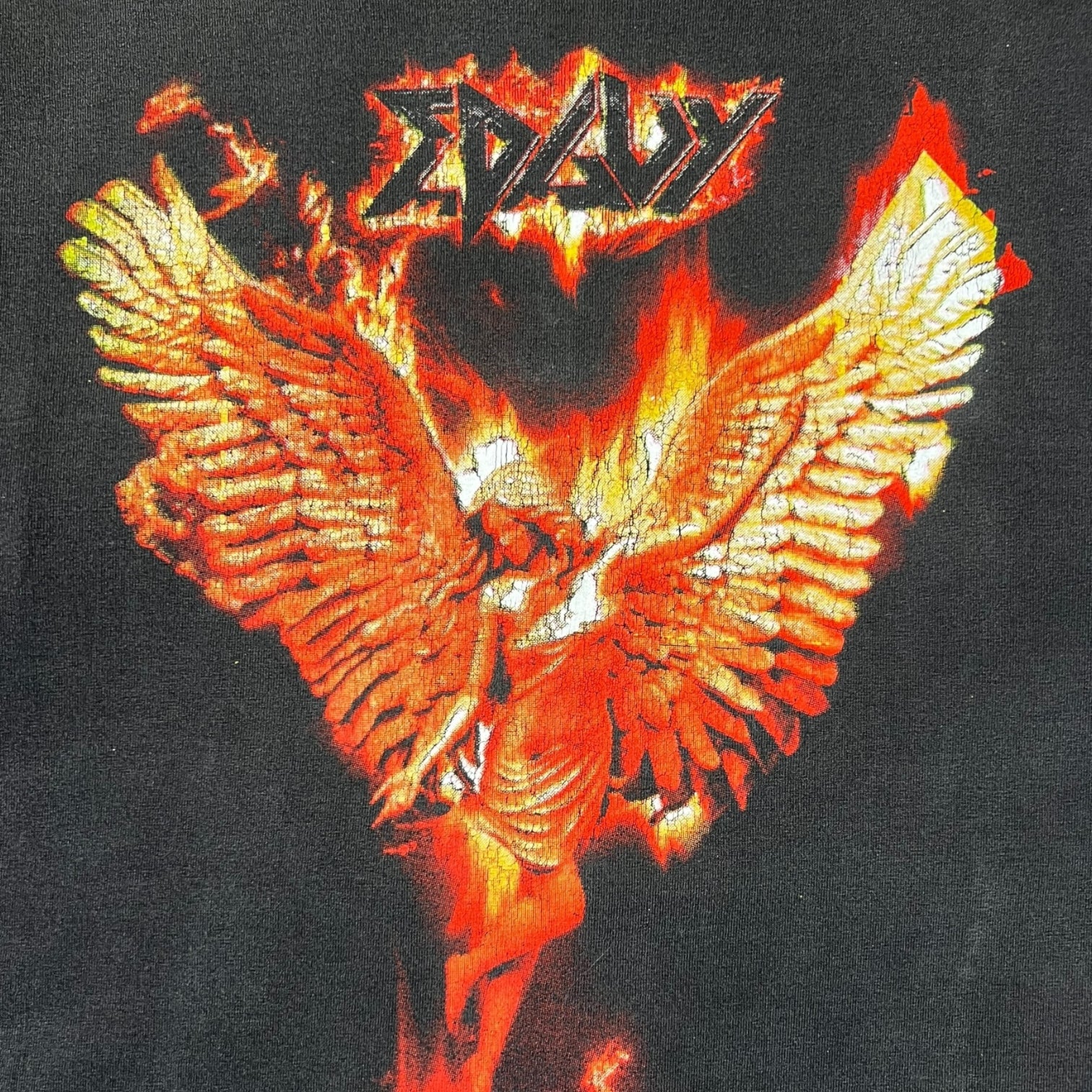 Vintage Edguy Burning Angel Metal Long Sleeve T-Shirt Black