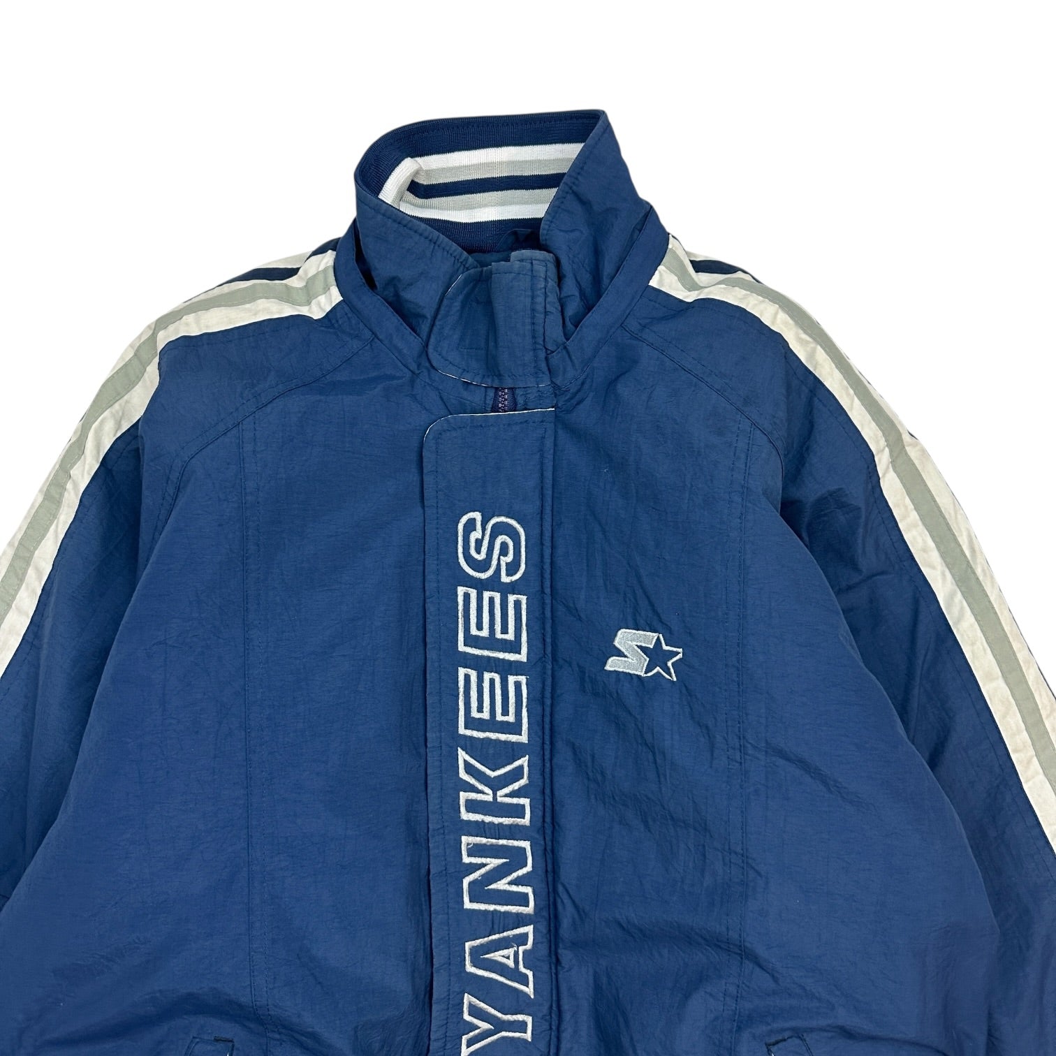 Vintage Starter New York Yankees Zip Up Windbreaker Jacket Blue
