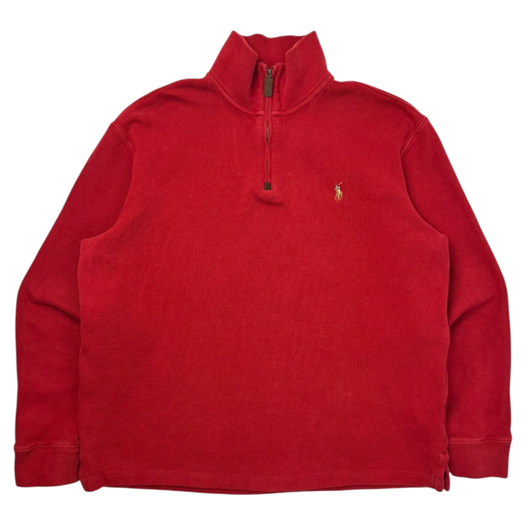 Polo Ralph Lauren Open Hem 1/4 Zip Red