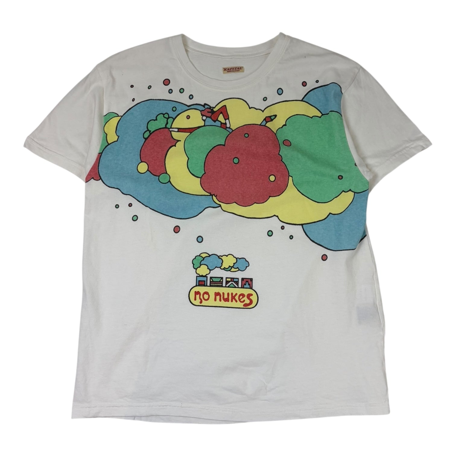 (W) Kapital “No Nukes” Swimming T-Shirt White