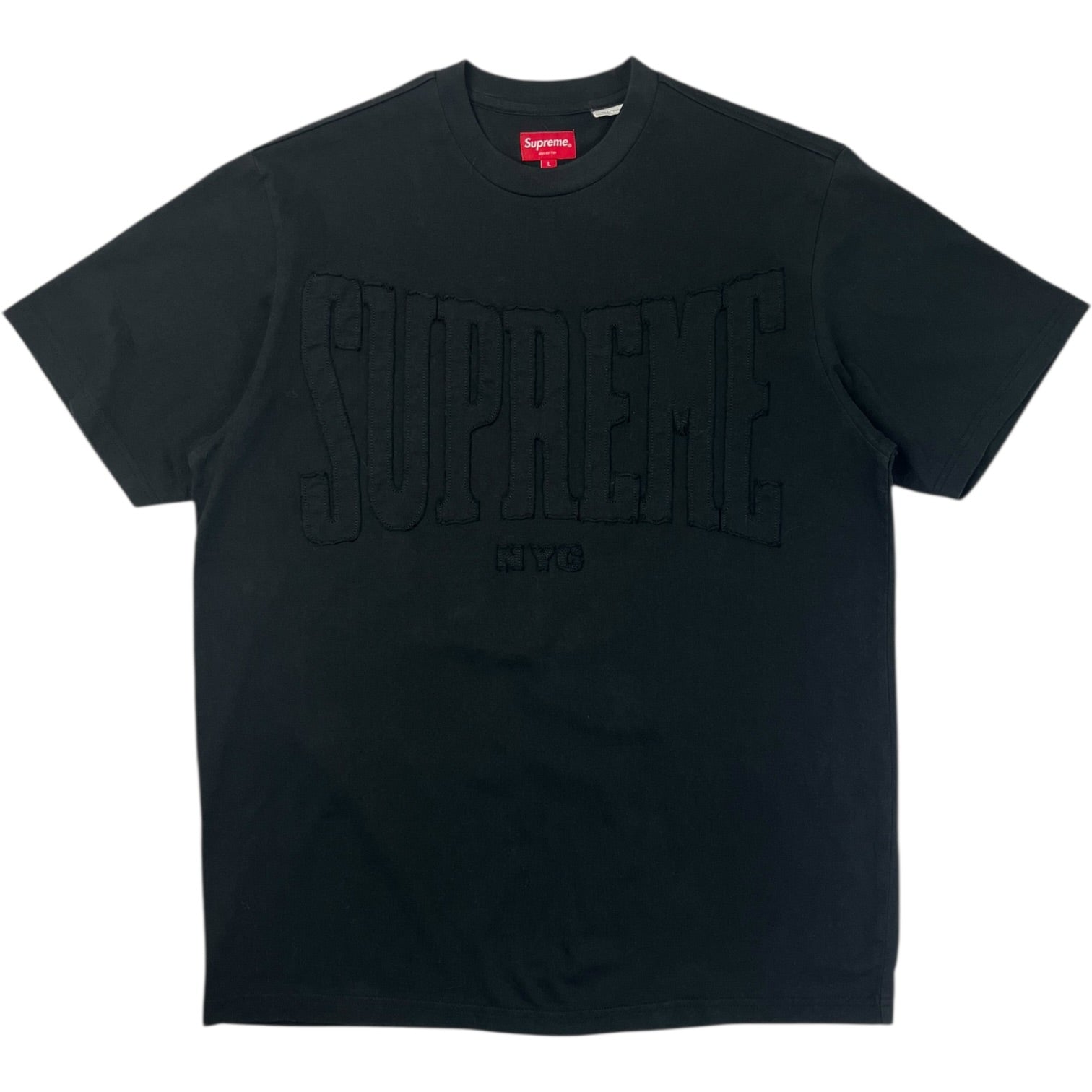 Supreme Cutout Logo S/S Top Black