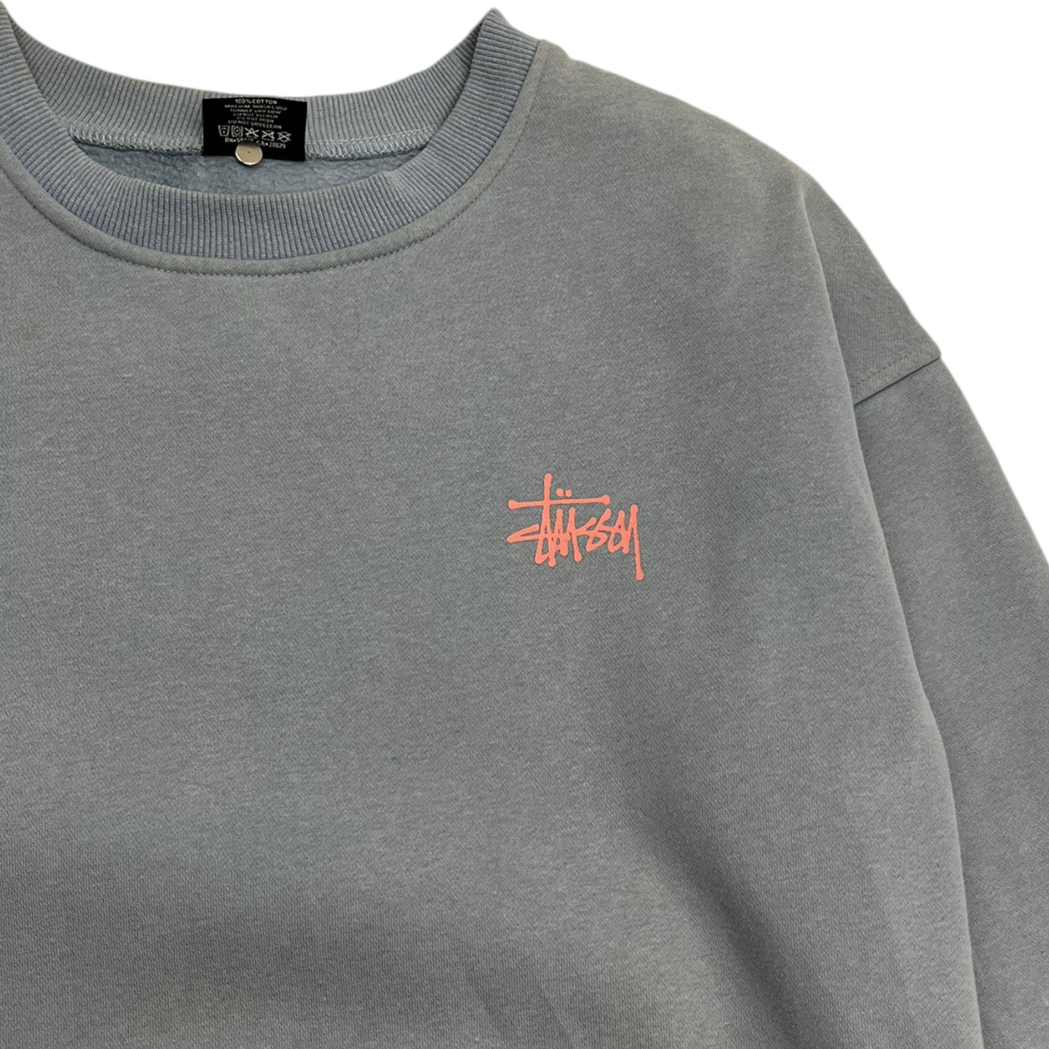 Stussy Classic Script Crew Neck Cotton Candy