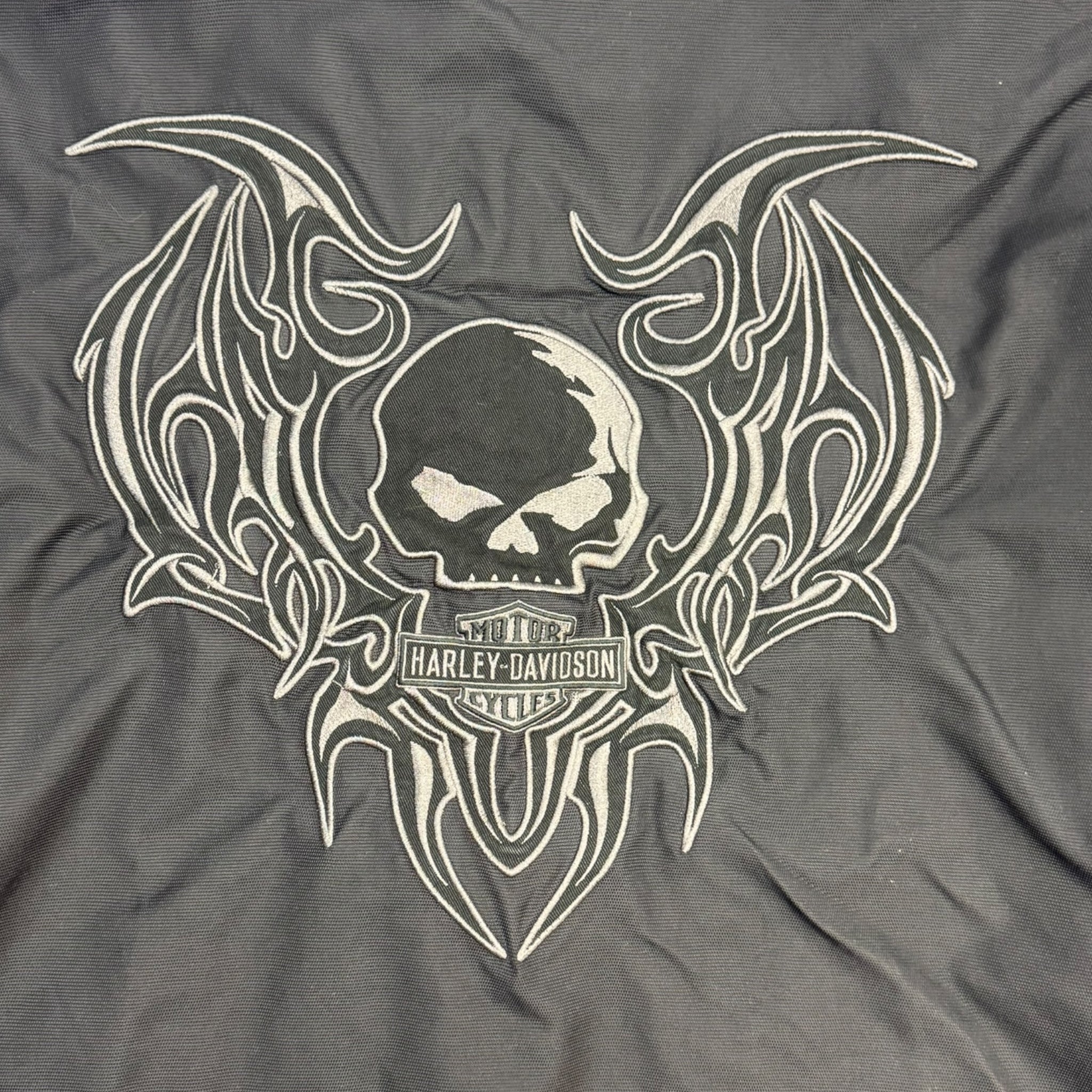 Harley Davidson Reversible Nylon Tribal Skull Jacket