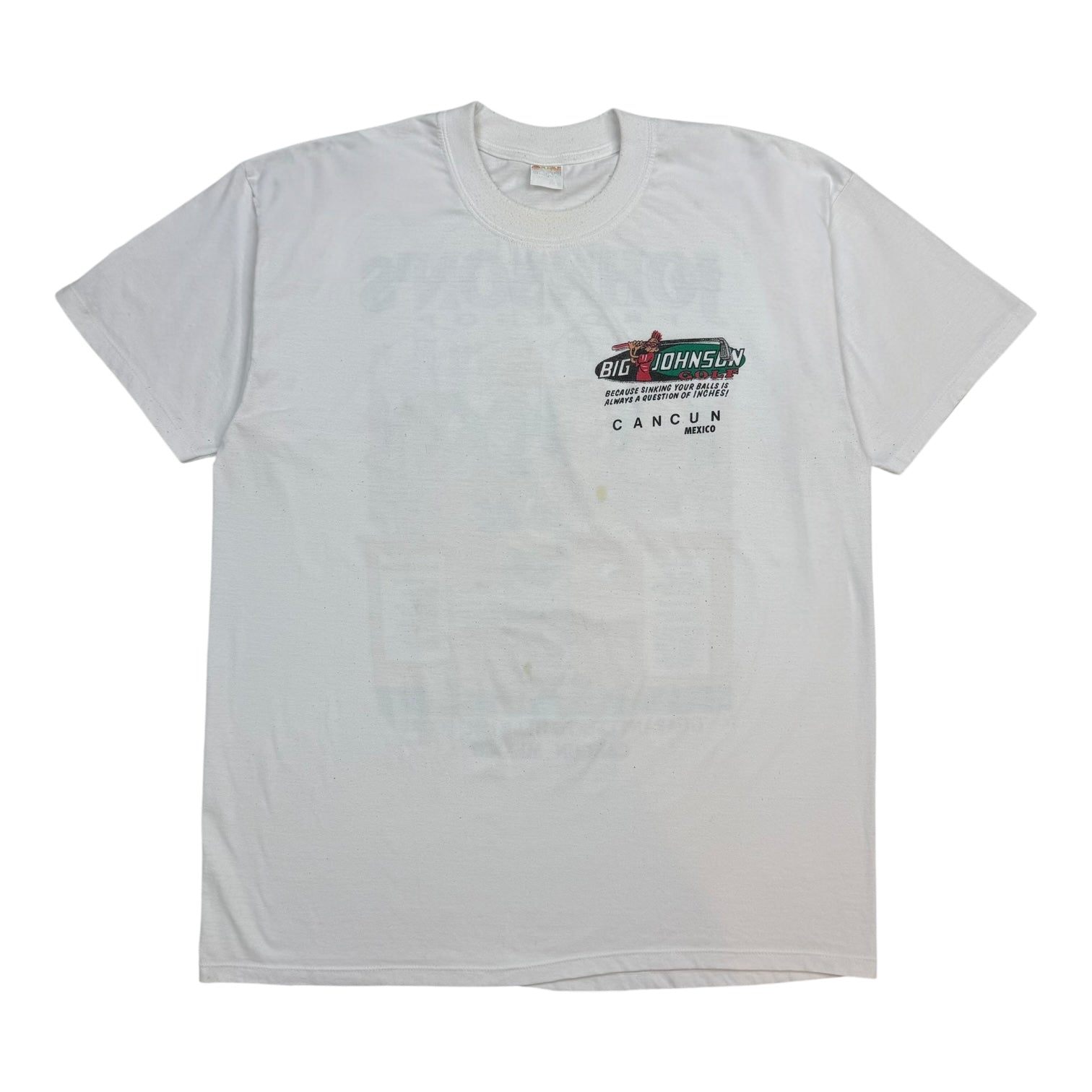 Vintage Big Johnson Golf Cancun Tee White