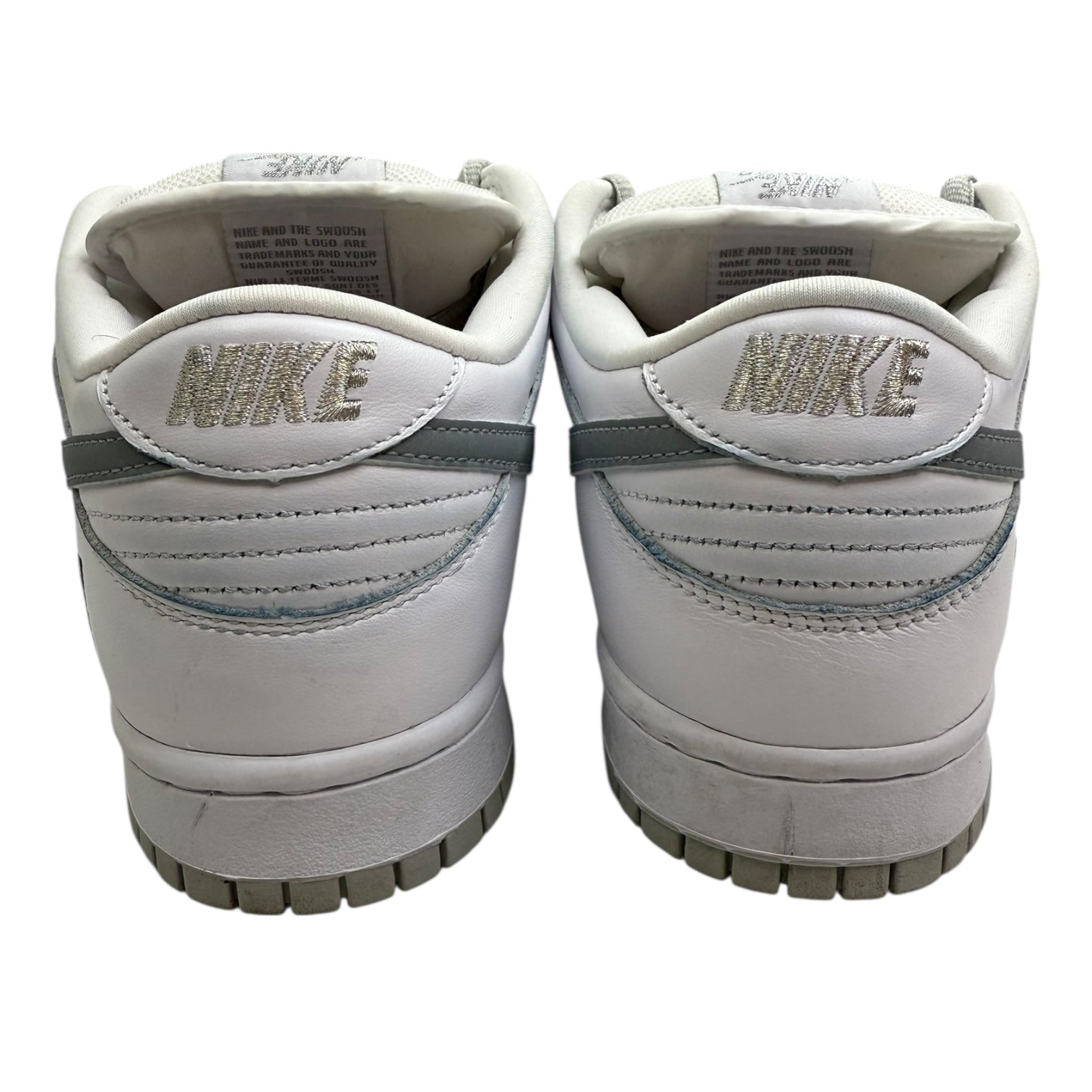 Nike x Supreme SB Dunk Low 94 White Metallic Silver (Used)