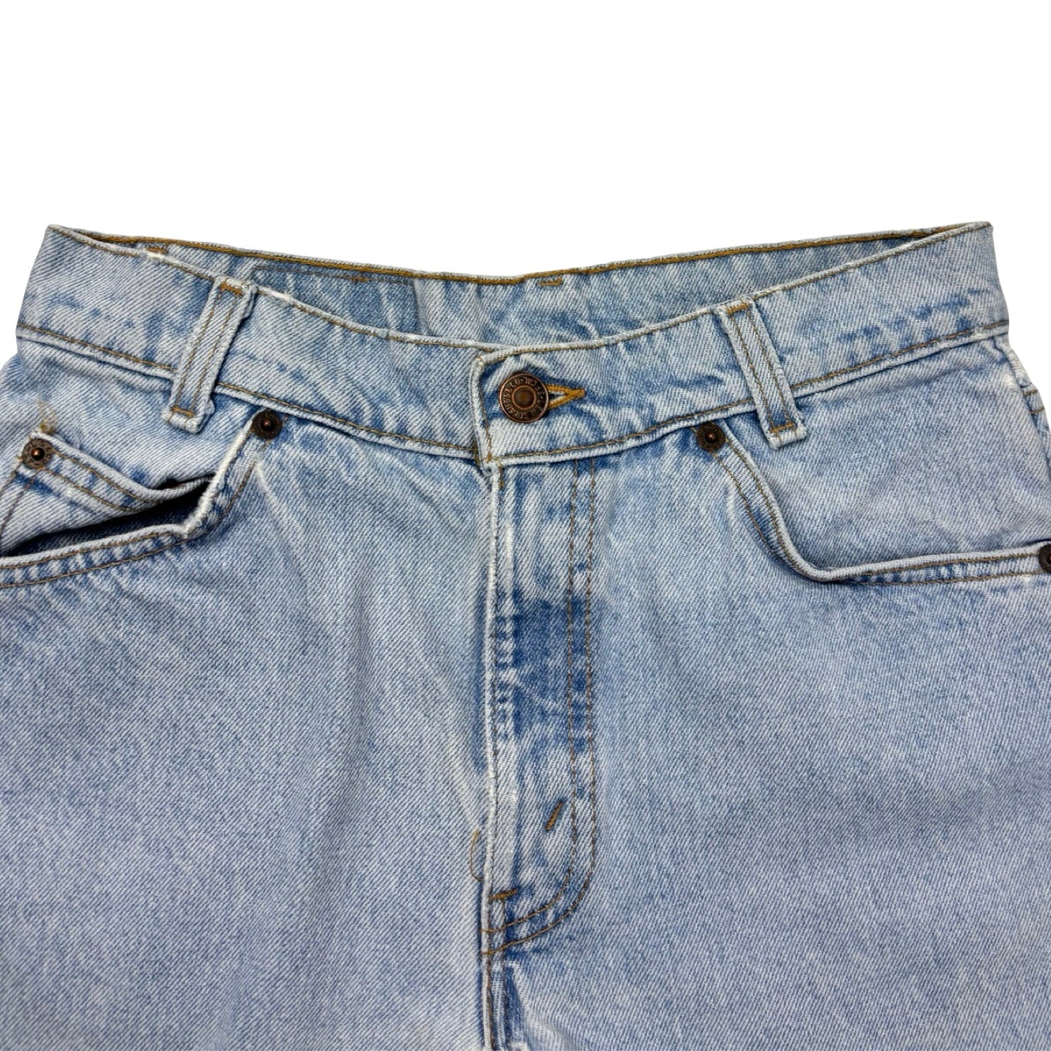 (W) Vintage Levi’s 505 Orange Tab Jean Short Light Wash