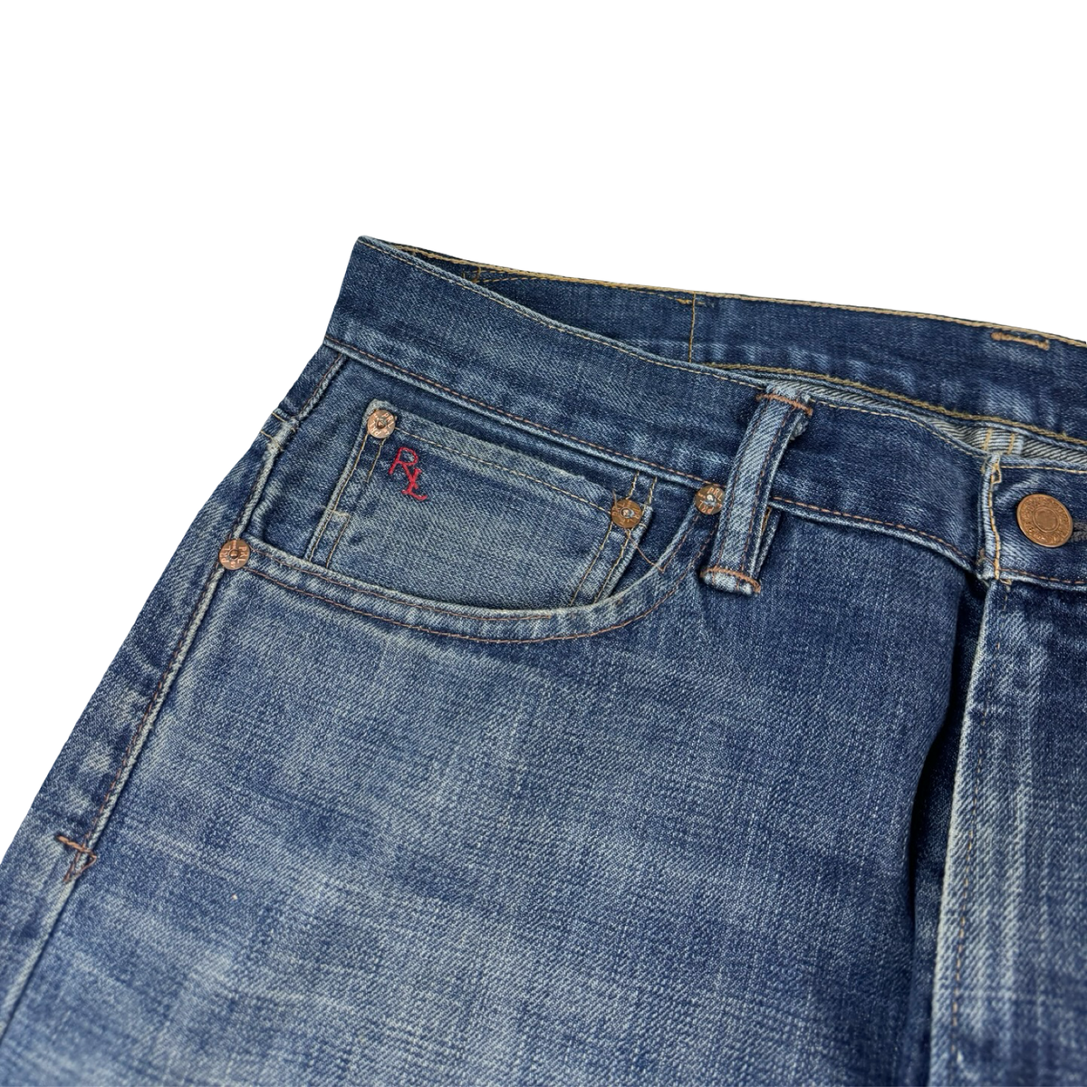Vintage Polo Ralph Lauren Denim Bottoms Blue Wash