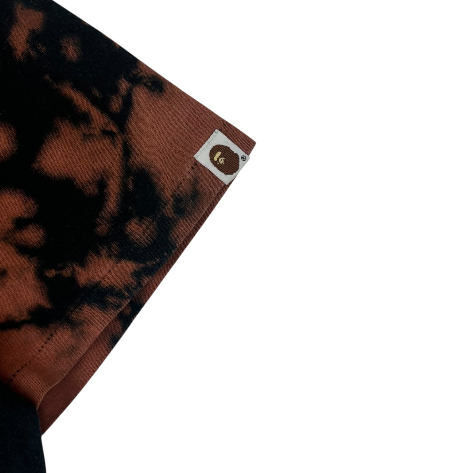 BAPE ABC Camo Big Head Bleached T-Shirt Black