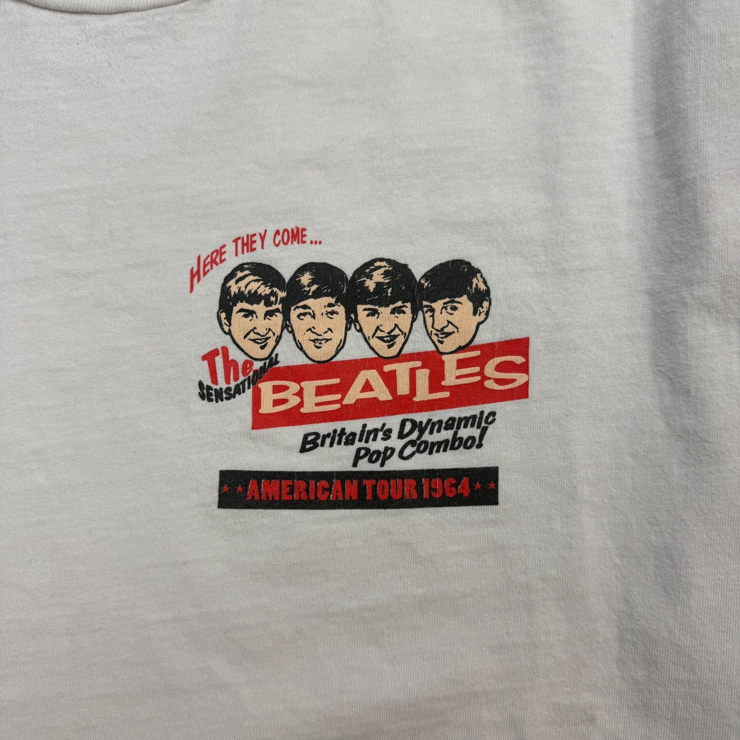 Vintage The Beatles "1964" American Tour L/S Tee White