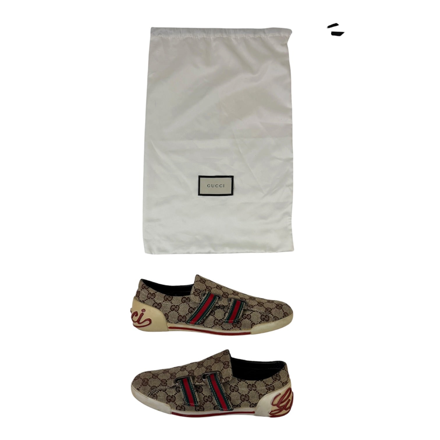 Gucci GG Monogram Canvas Velcro Sneakers (Used)