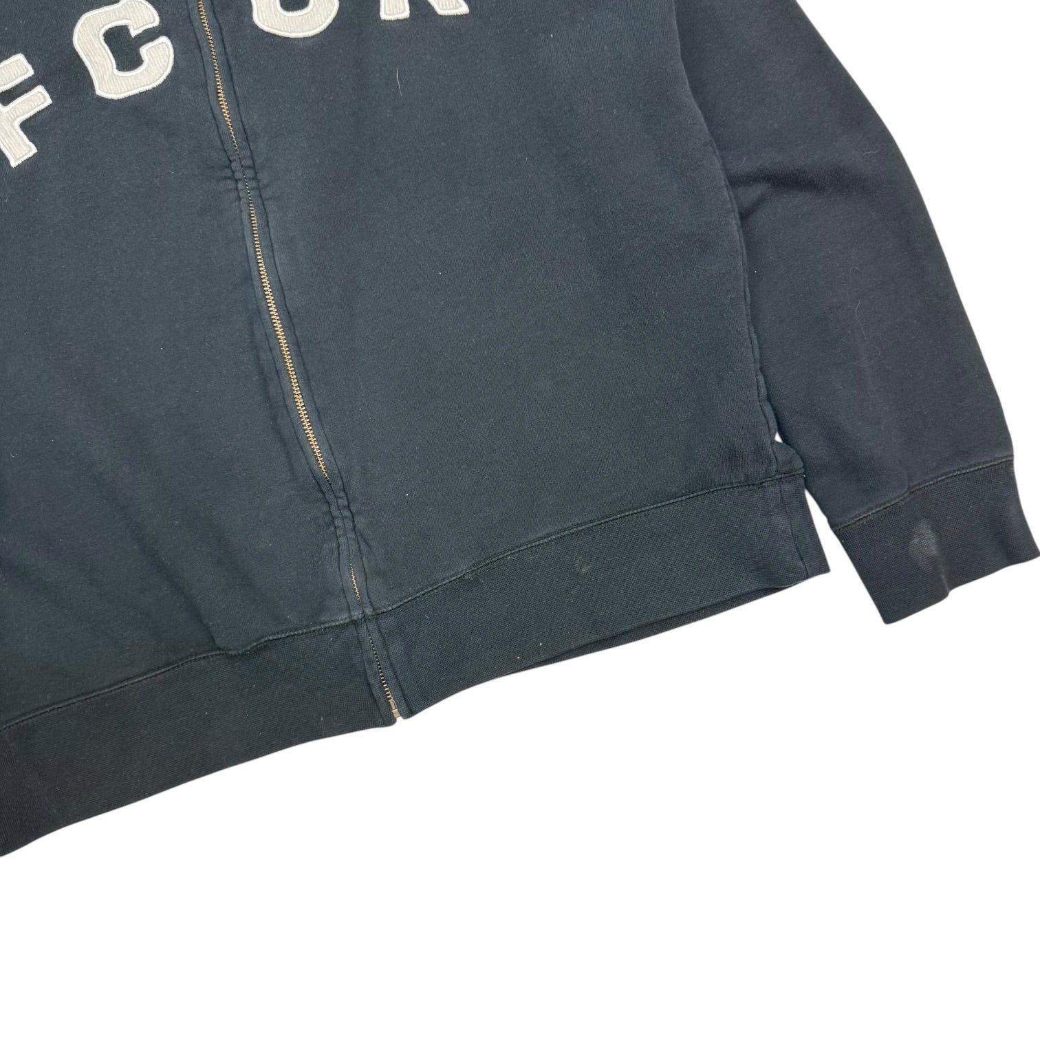 (W) French Connection FCUK Zip Up Sweater Black