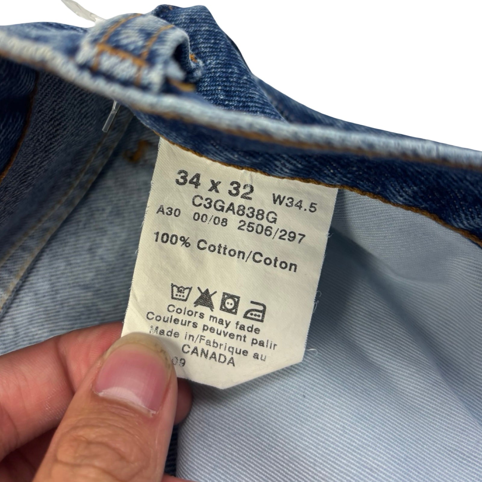 Vintage GWG Great Western Garment Co. Navy Wash Jean