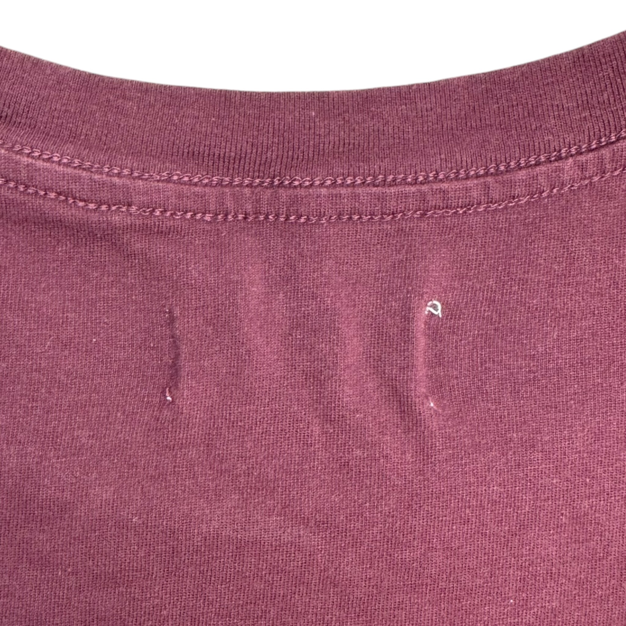 Essentials Fear Of God Back Logo L/S Burgundy