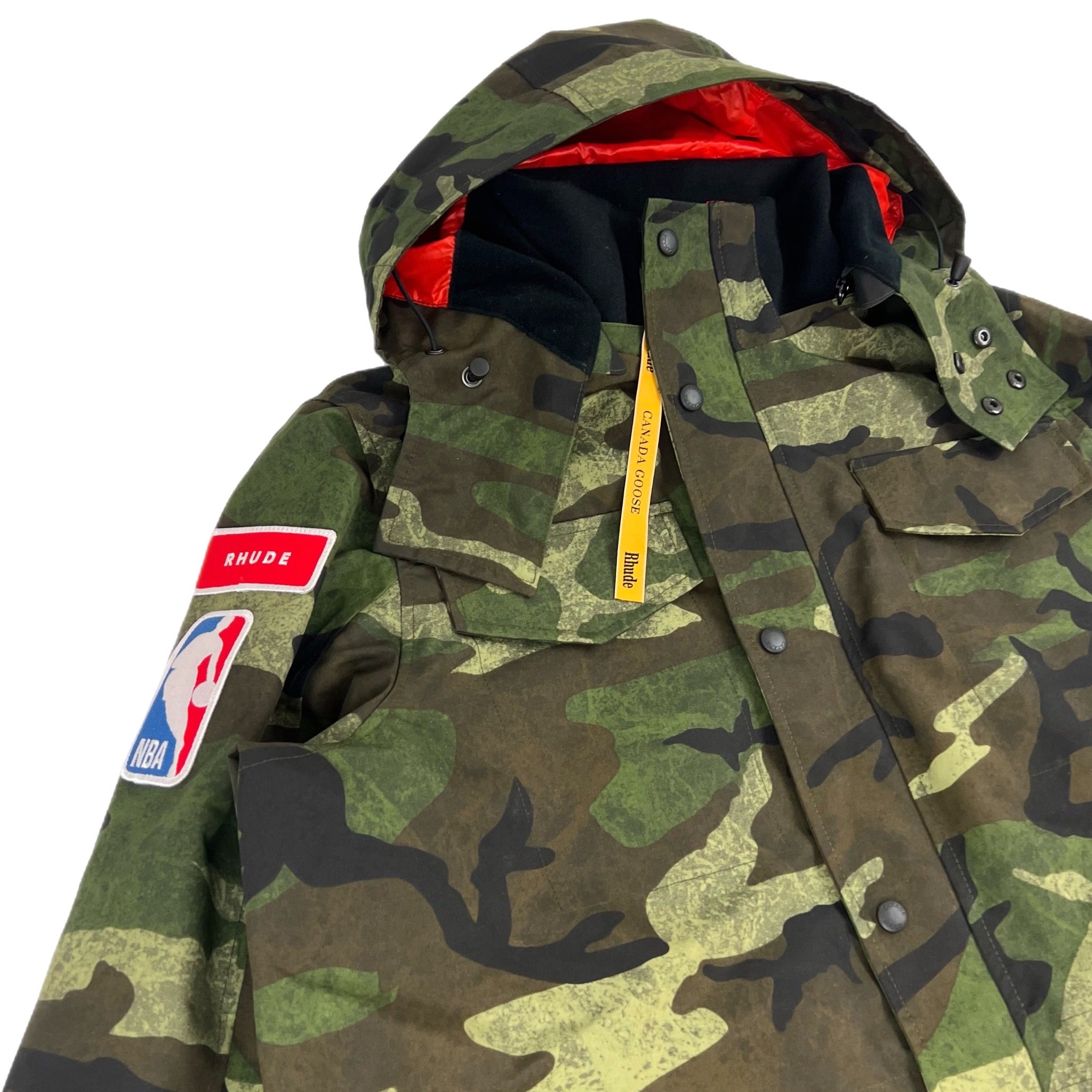 Canada Goose x Rhude x NBA Washed Camo Portage Jacket