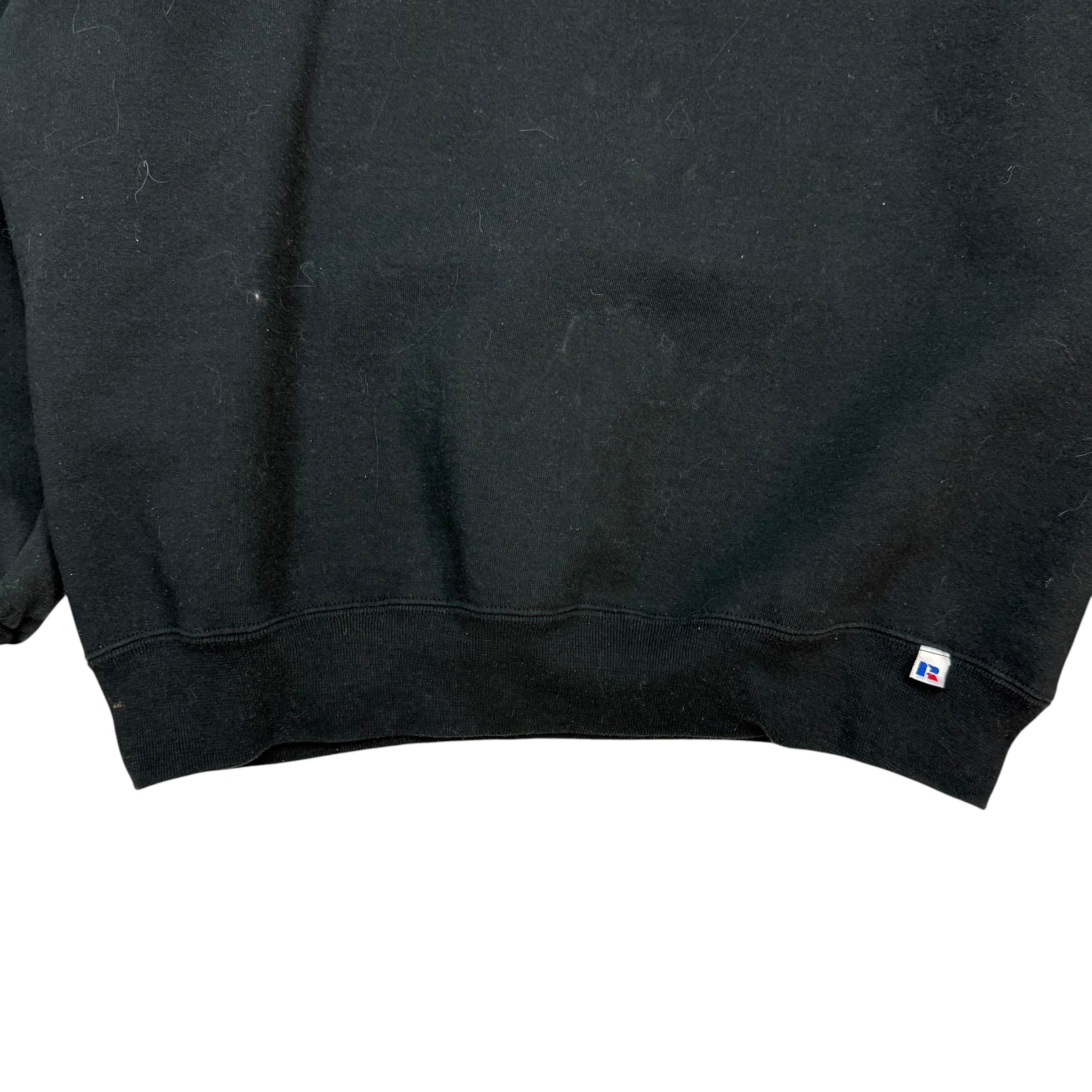 Vintage Russell Athletics Blank Crewneck Black