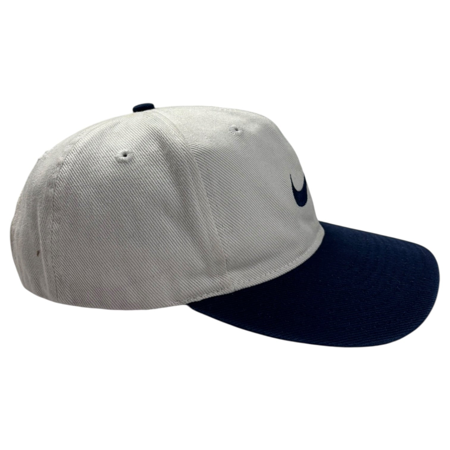 Vintage 90s Nike Big Swoosh Hat White/Blue