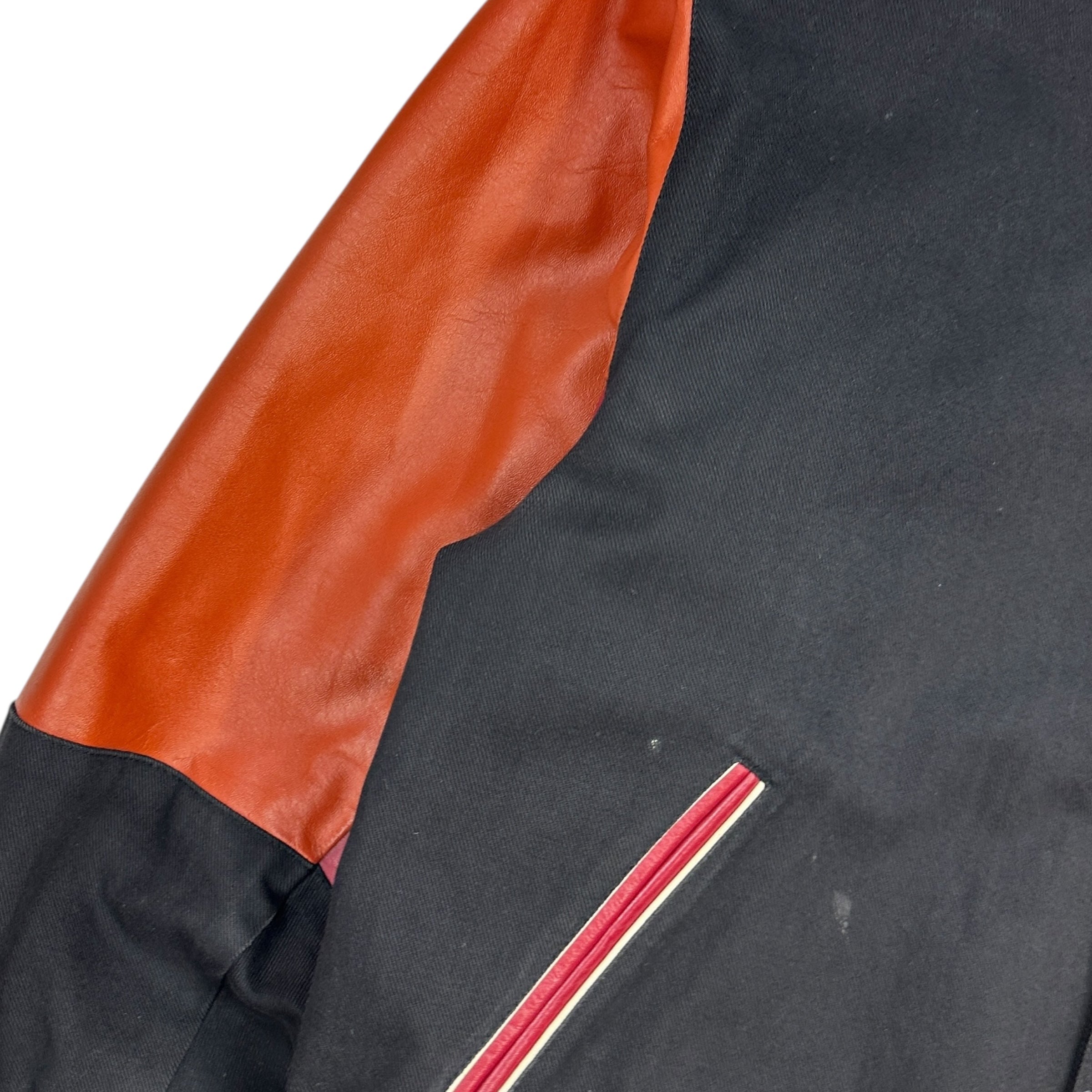 Vintage Jeff Hamilton Phoenix Coyotes Leather Varsity Jacket