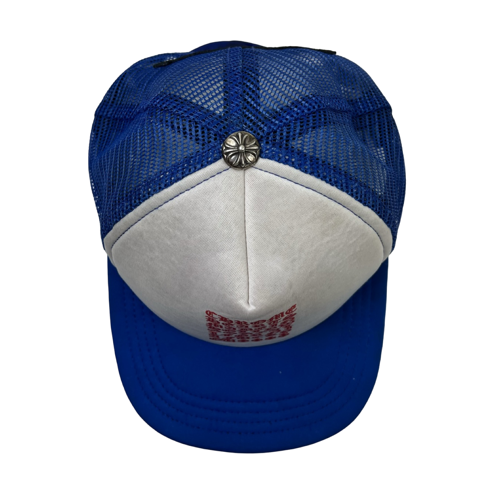 Chrome Hearts Eyechart Trucker Hat Blue