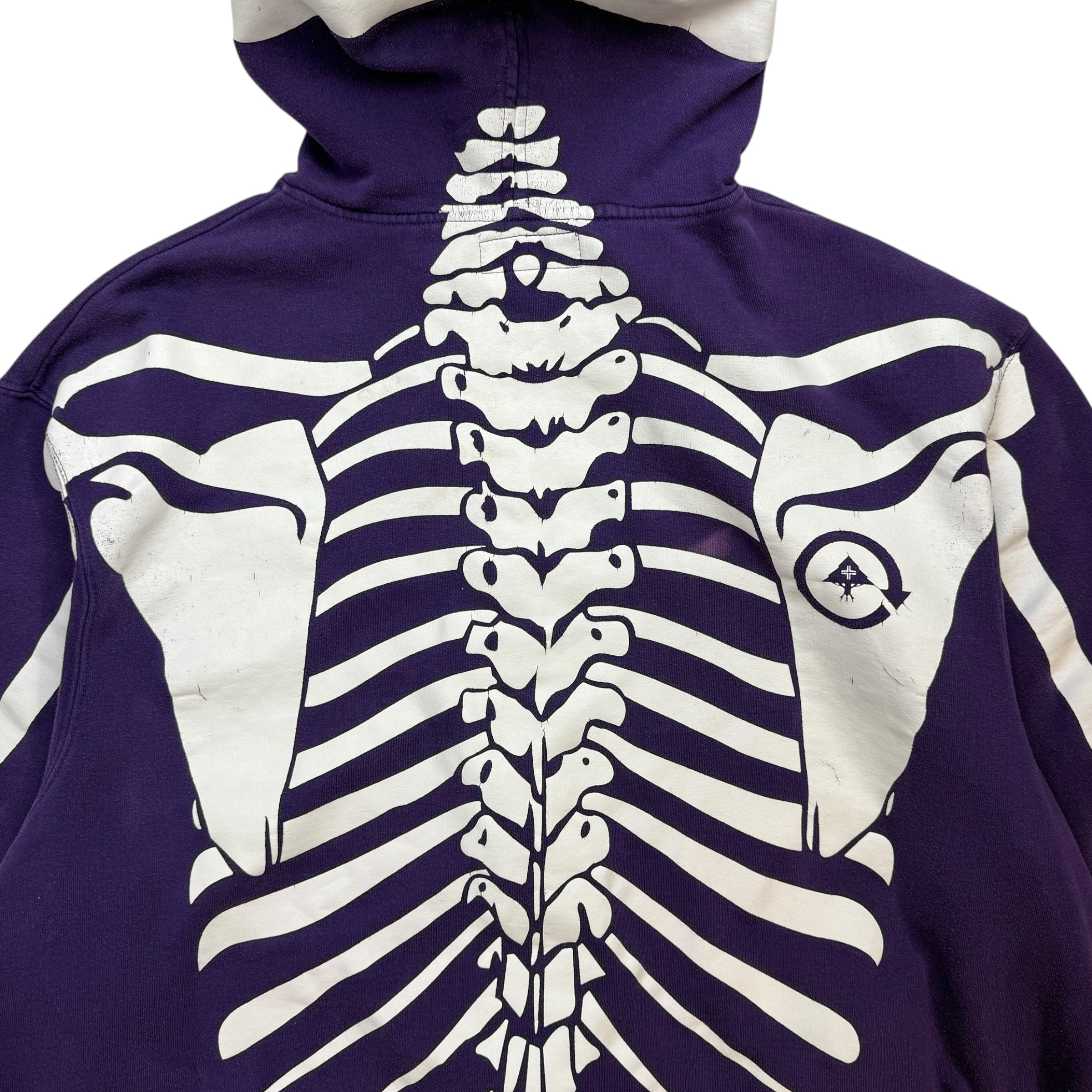 Vintage LRG Dead Serious Skull Full Zip Hoodie Purple