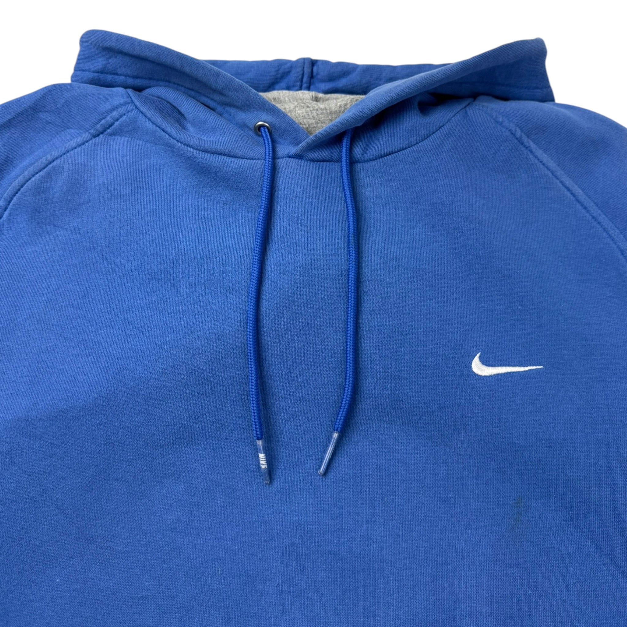 Vintage Nike Pocket Swoosh Hoodie Faded Blue