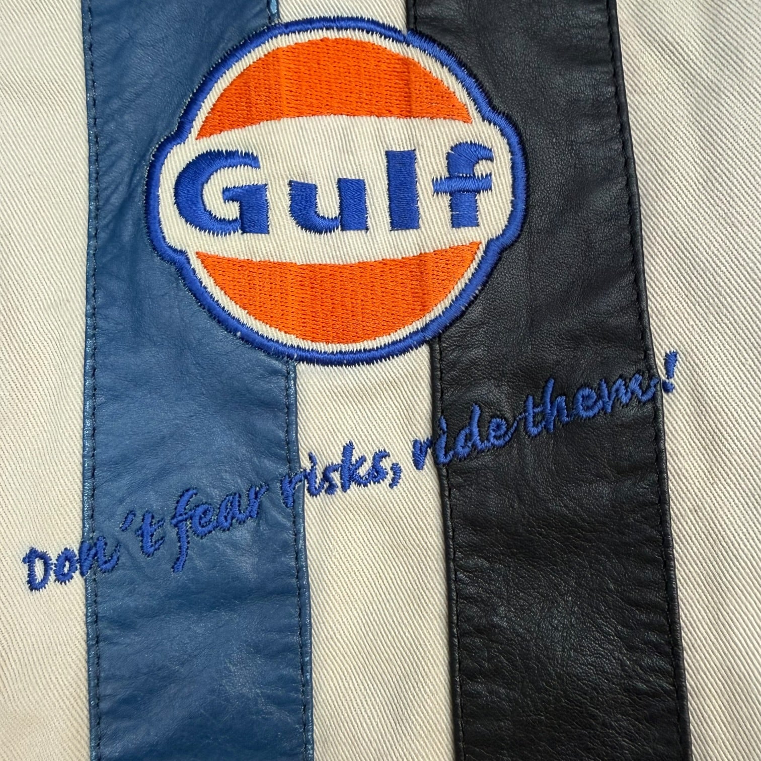 Vintage Gulf Racing Jacket White