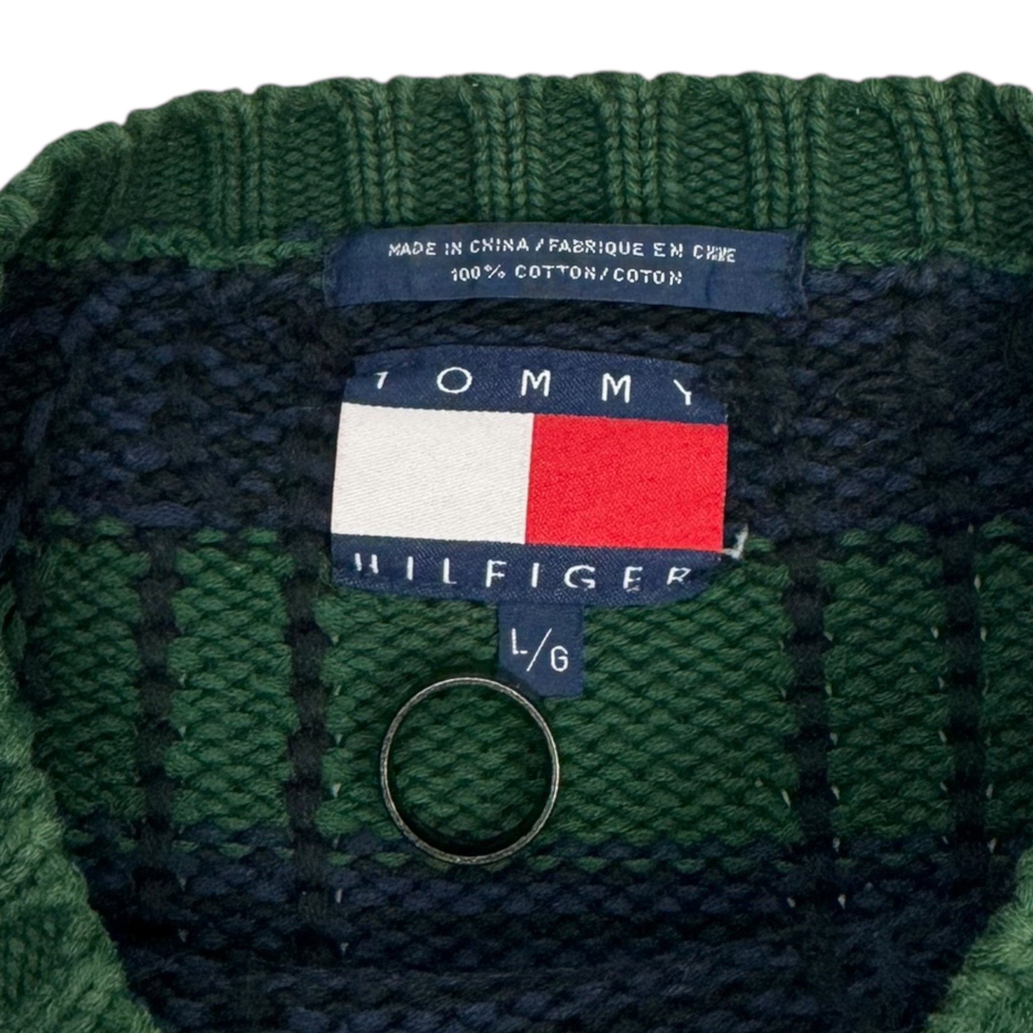 Vintage Tommy Hilfiger Tartan Colour Block Sweater