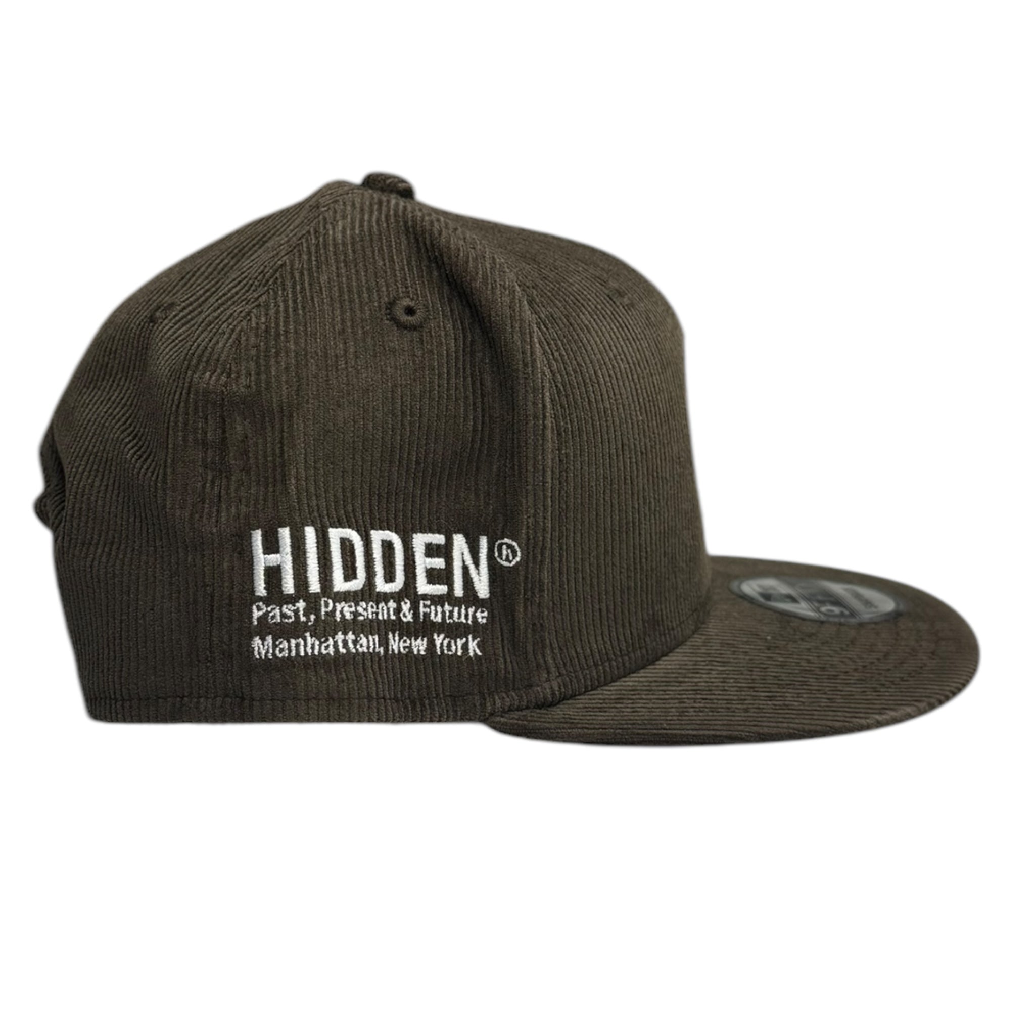 Hidden NY New Era Corduroy Hat Brown