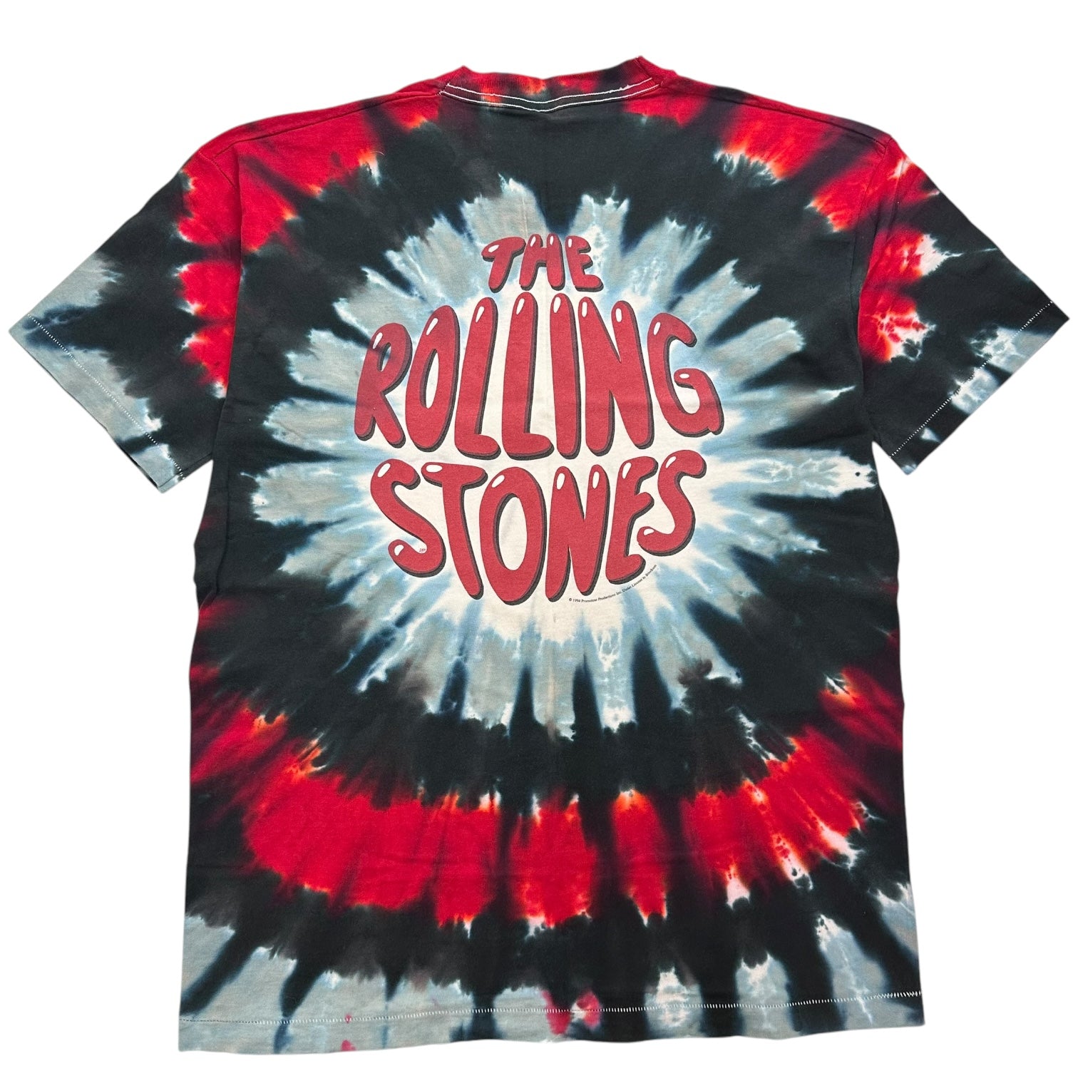 1994 The Rolling Stones Tie Dye Shirt Red/Blue