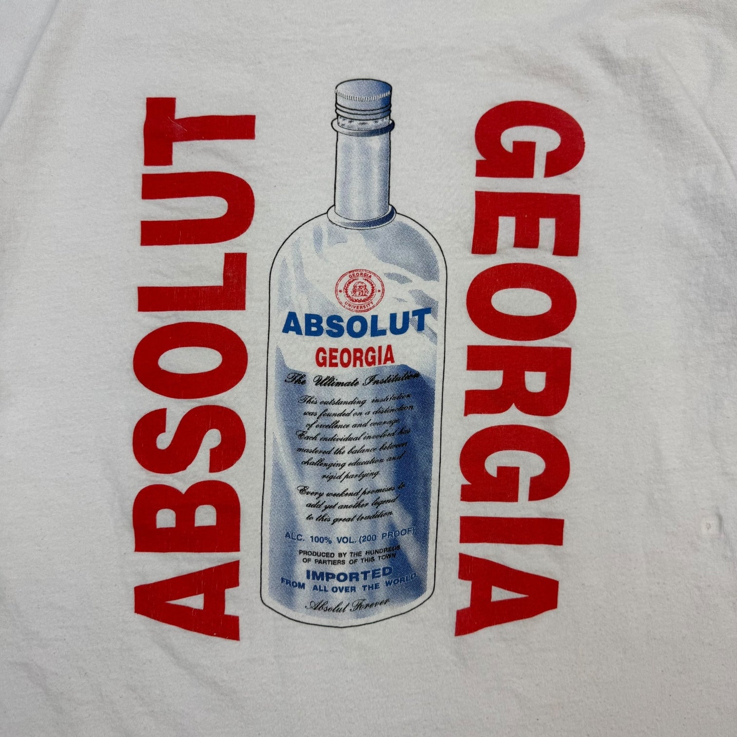 Vintage Absolut Vodka Tee White