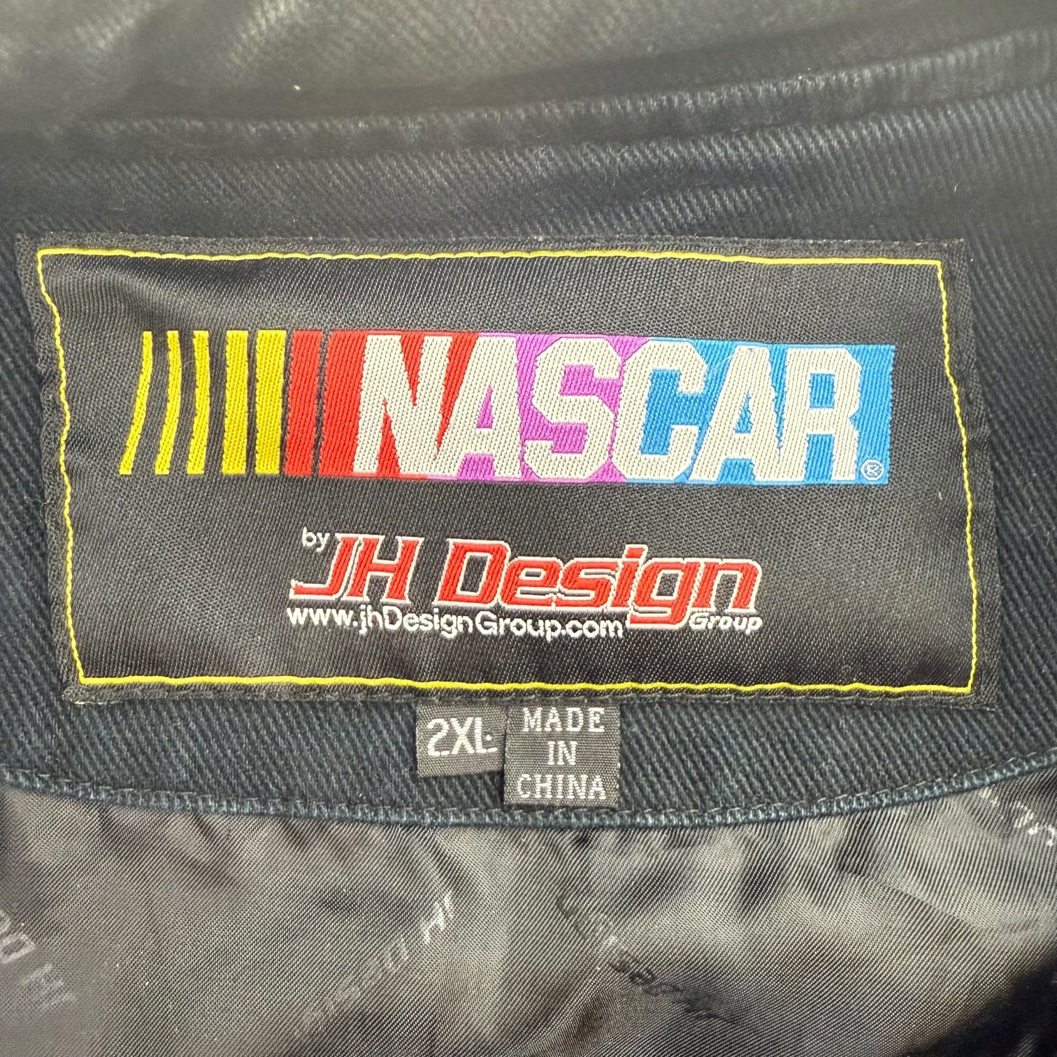 Vintage NASCAR Jimmie Johnson 6 Time Champion Jacket Black