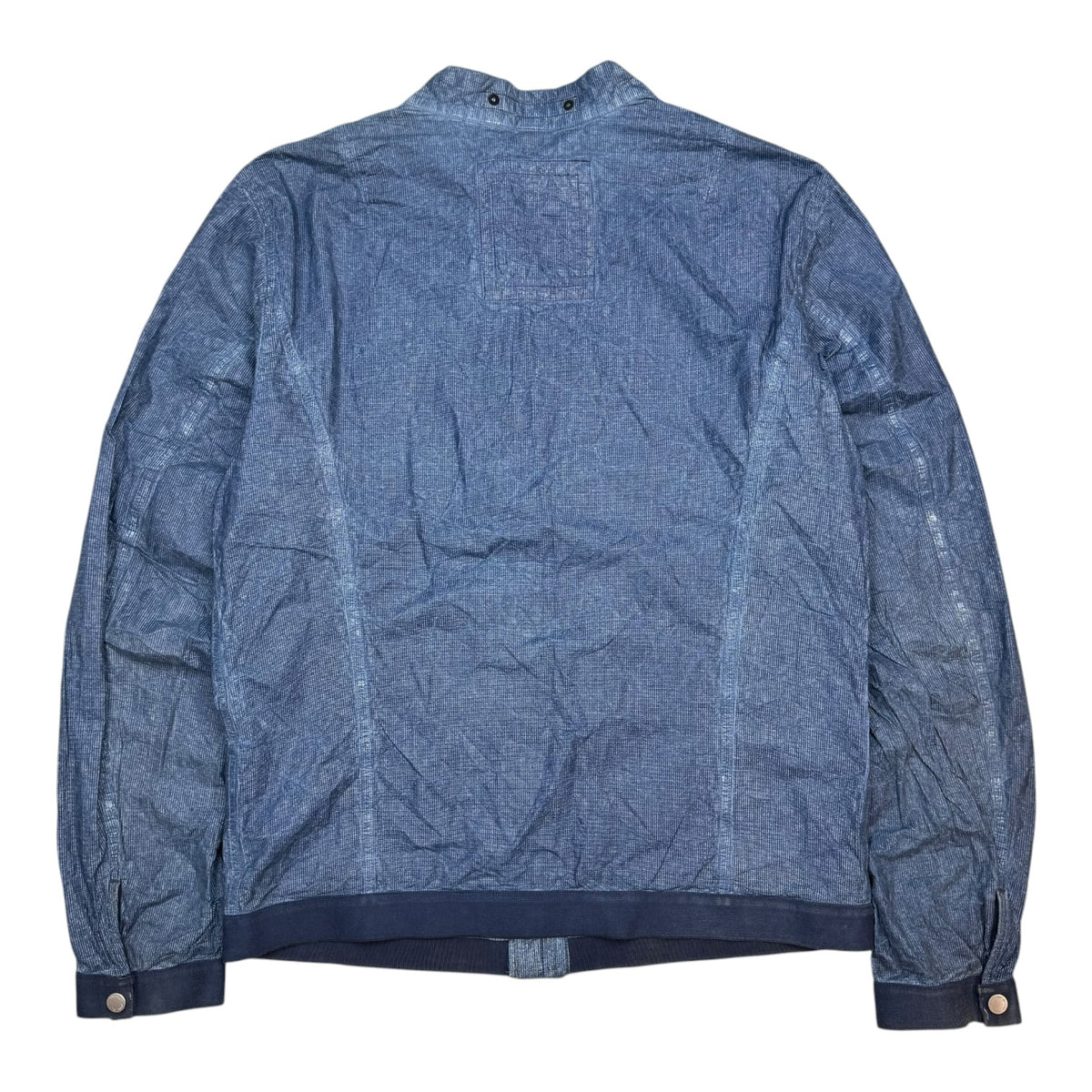 Stone Island Denims Tyvek Lightweight Biker Jacket Blue