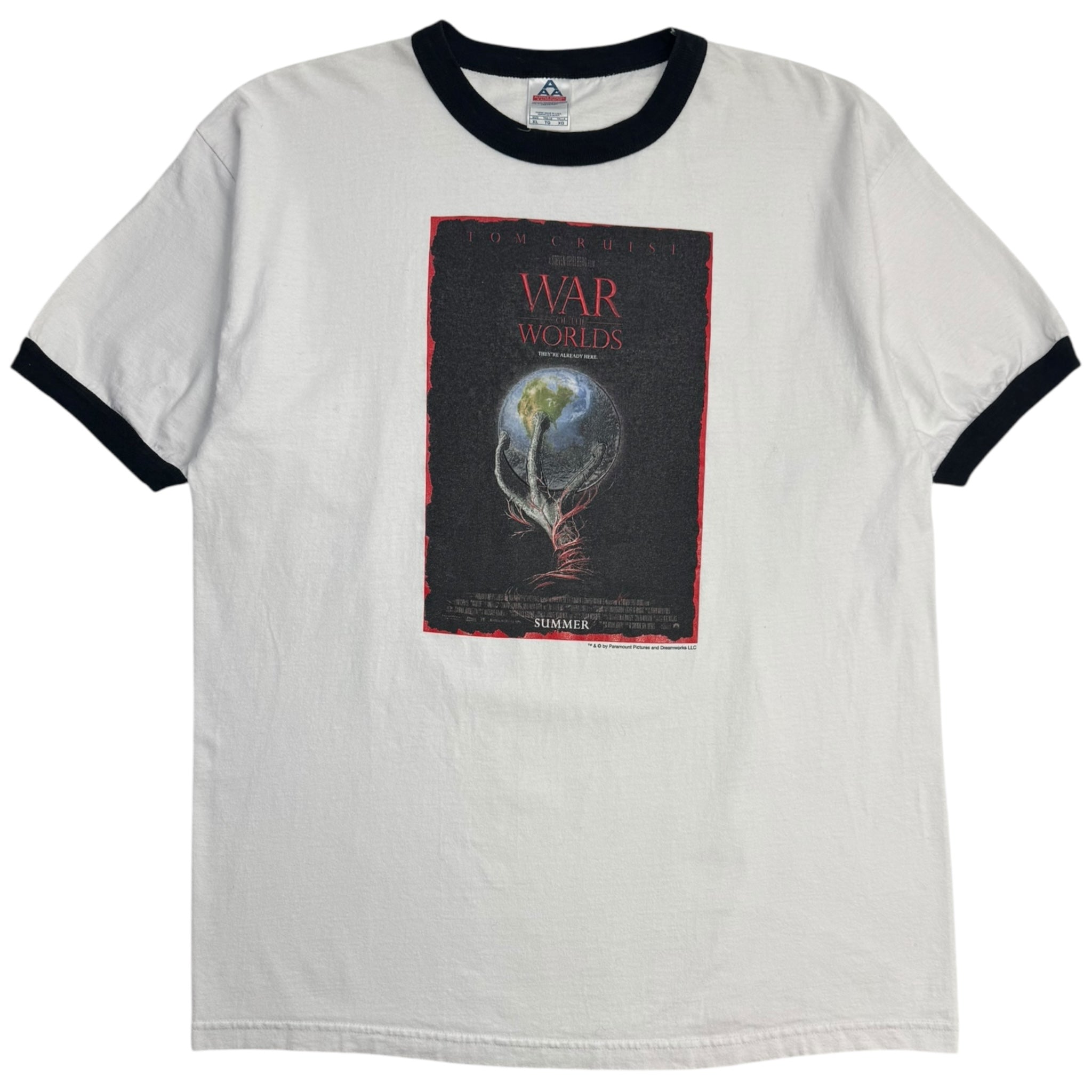 2005 War Of The Worlds Movie Promo Ringer T-Shirt
