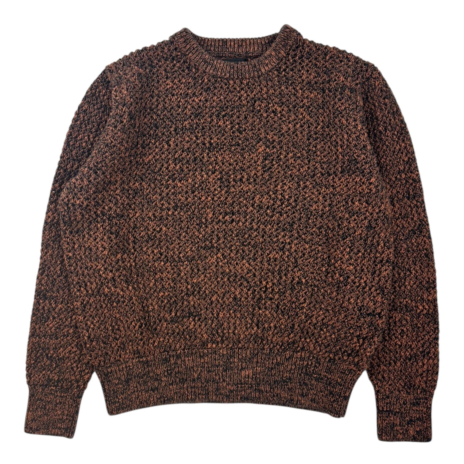 Stussy Two-Tone Loose Gauge Knit Sweater Orange/Black