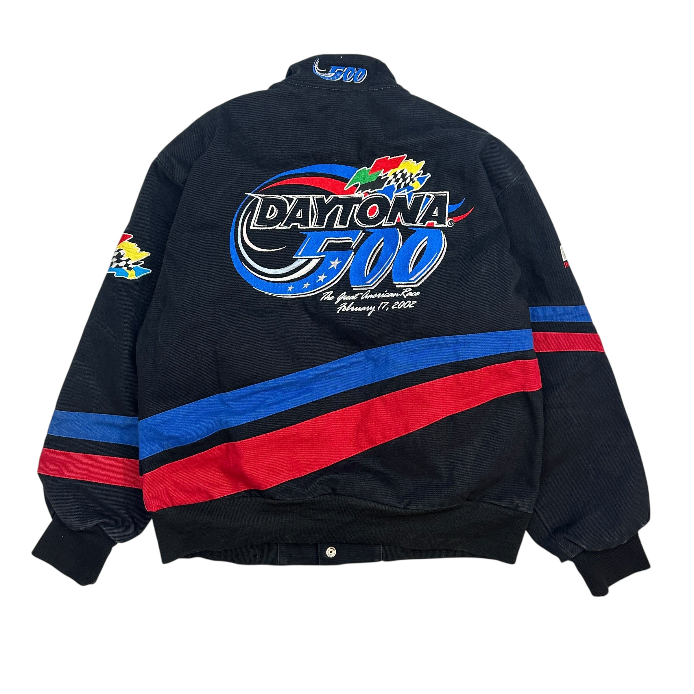 Vintage NASCAR Daytona 500 Racing Jacket Black/Multi