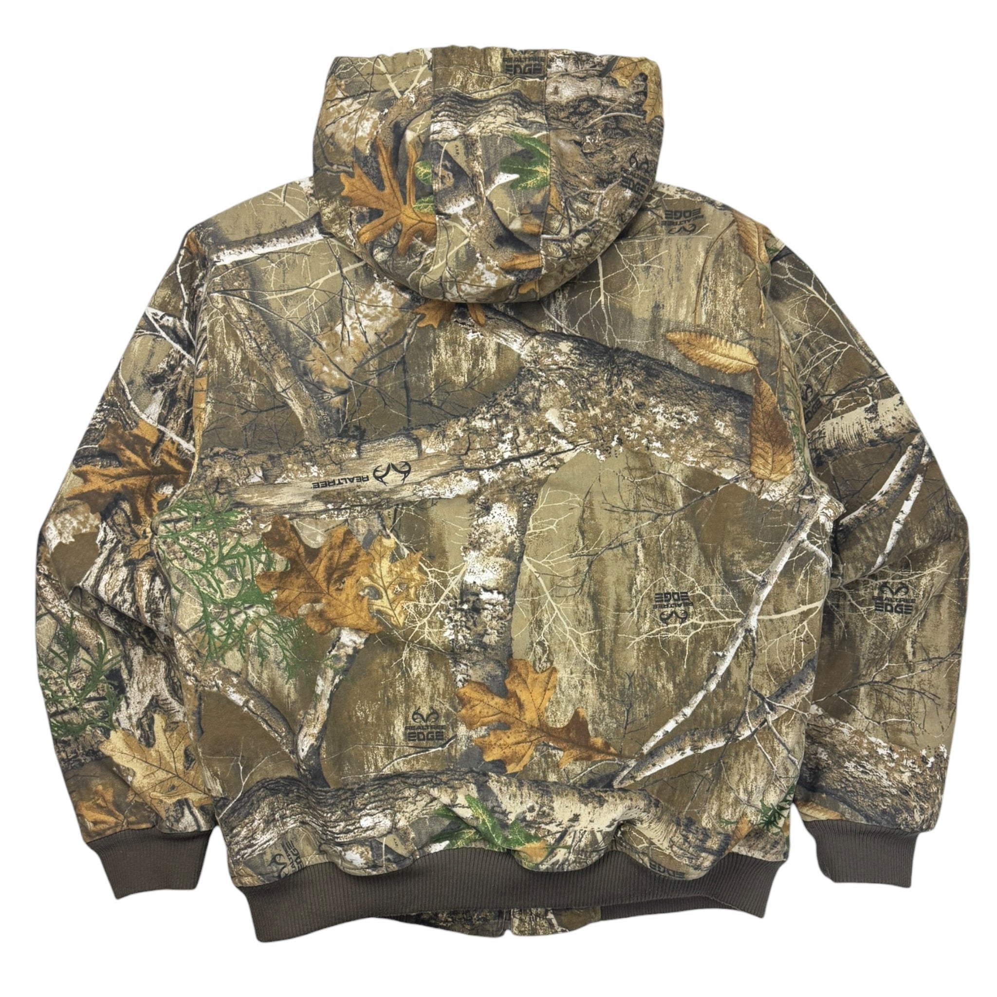 Vintage Realtree Quilted Zip Up Hooded Jacket