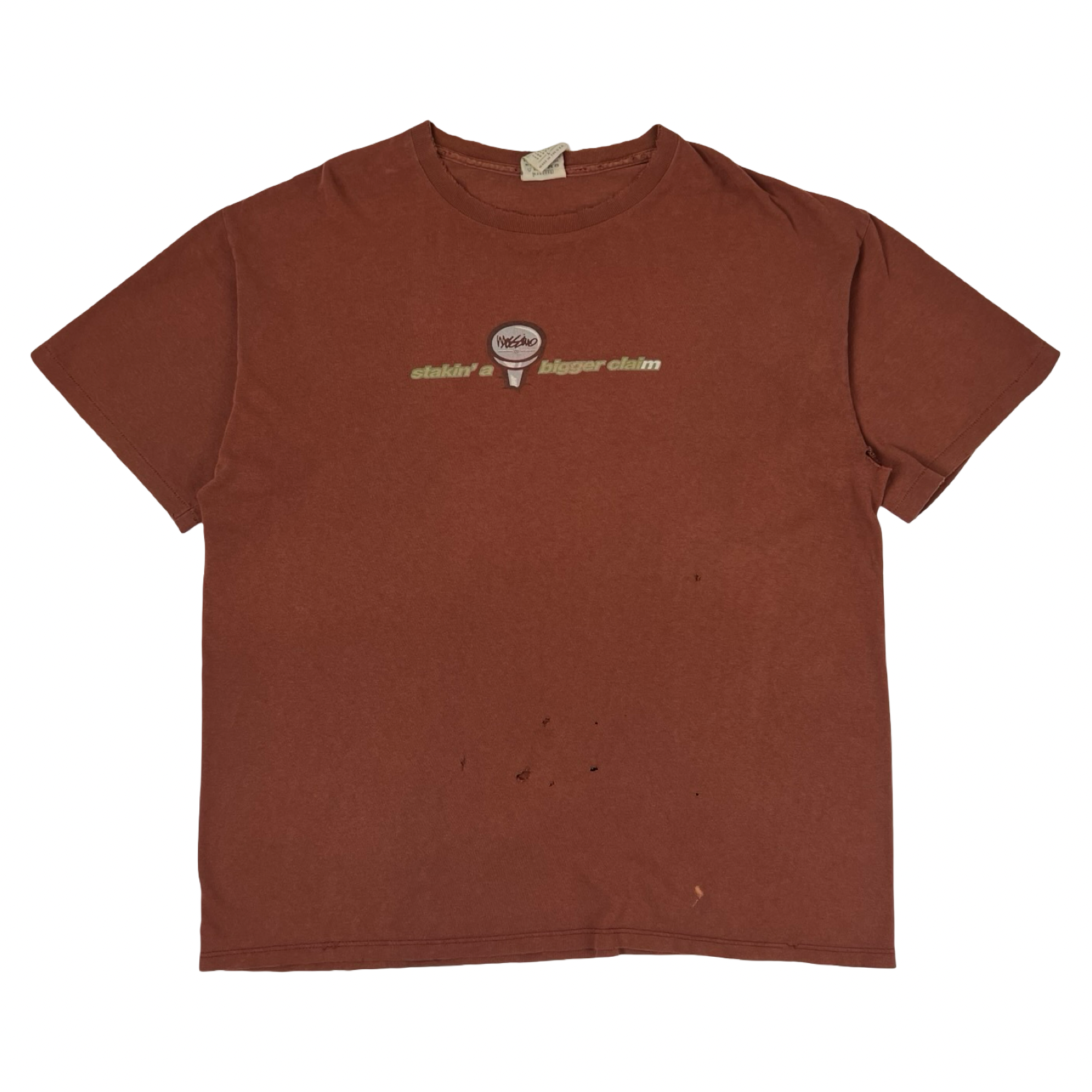 Vintage Mossimo “Stakin’ A Bigger Claim” T-Shirt Brown