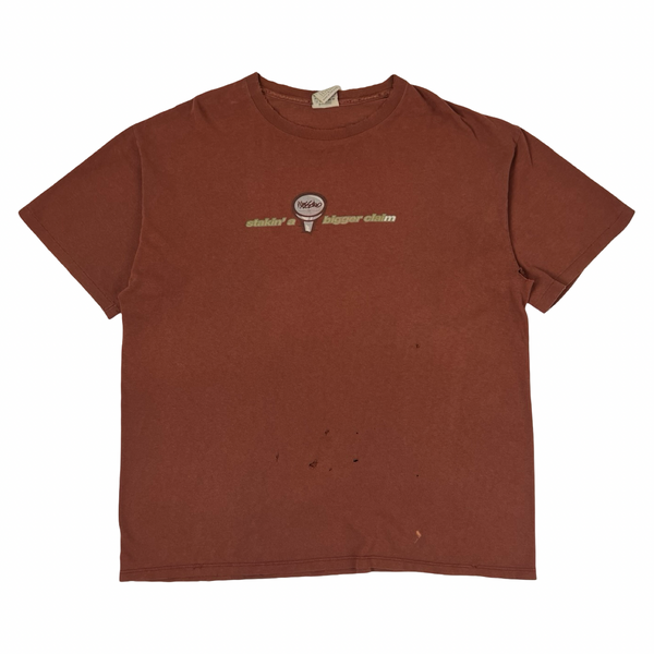 Vintage Mossimo “Stakin’ A Bigger Claim” T-Shirt Brown