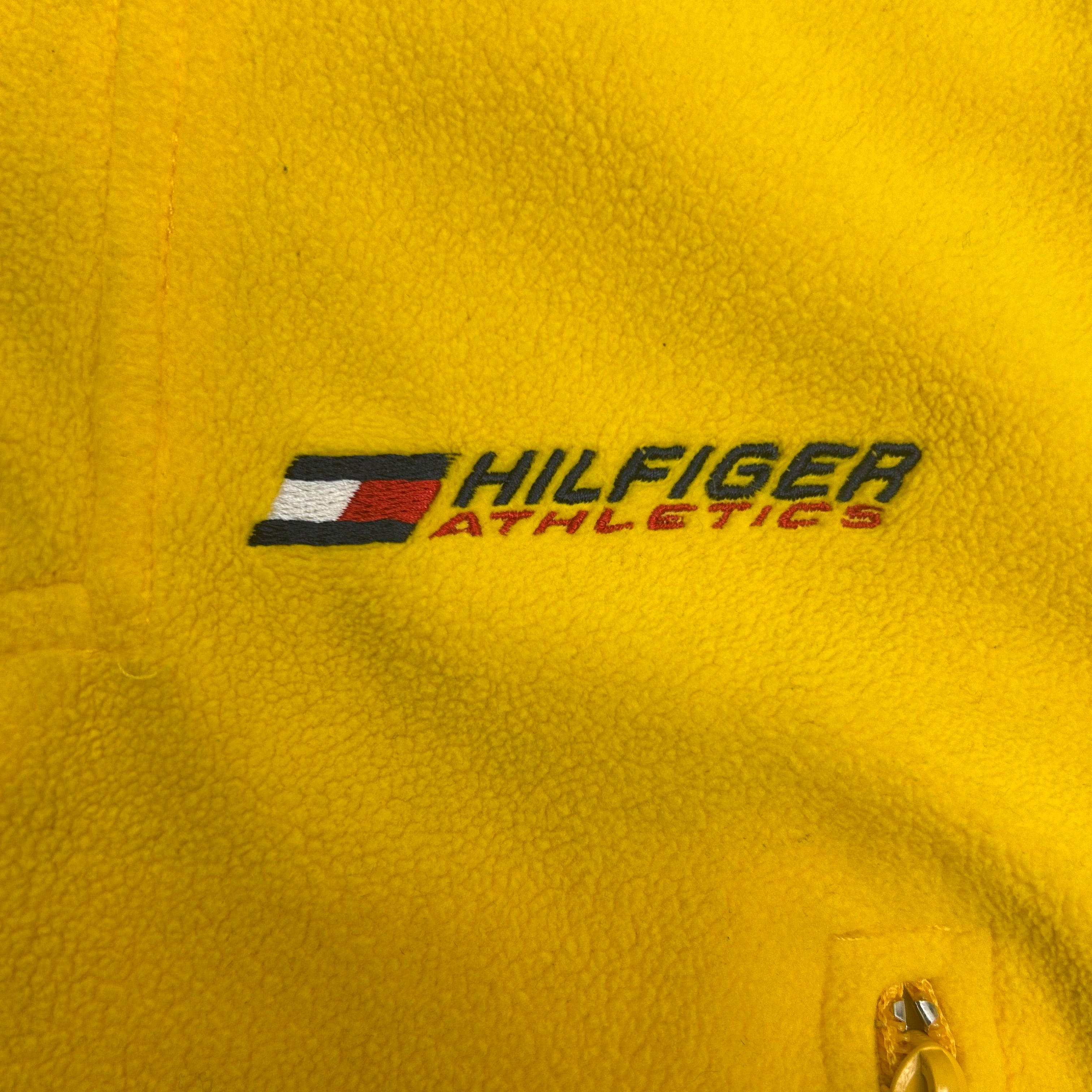 Vintage Tommy Athletics Reversible Fleece Vest Yellow