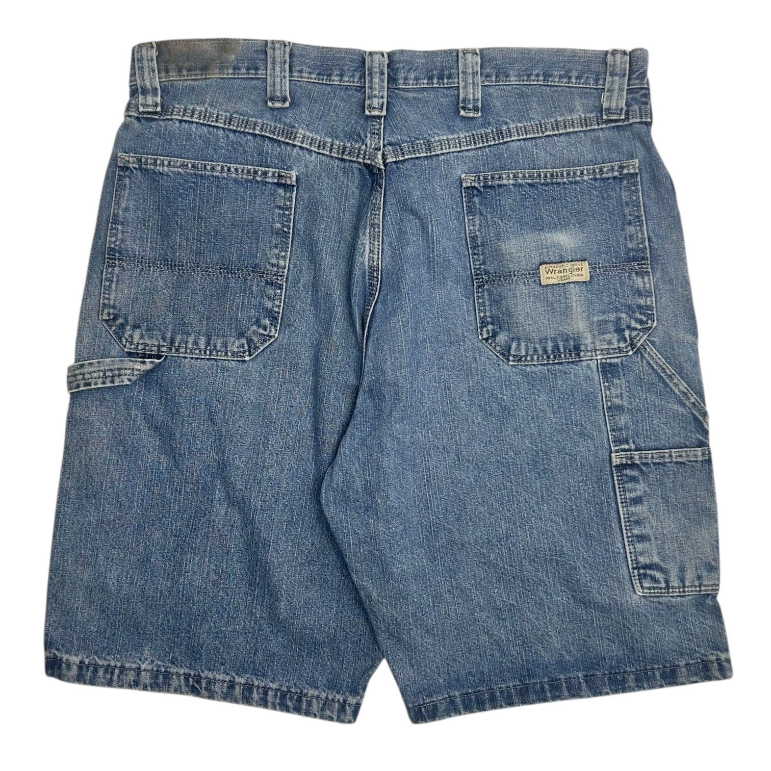 Vintage Wrangler Baggy Carpenter Jort Mid Wash