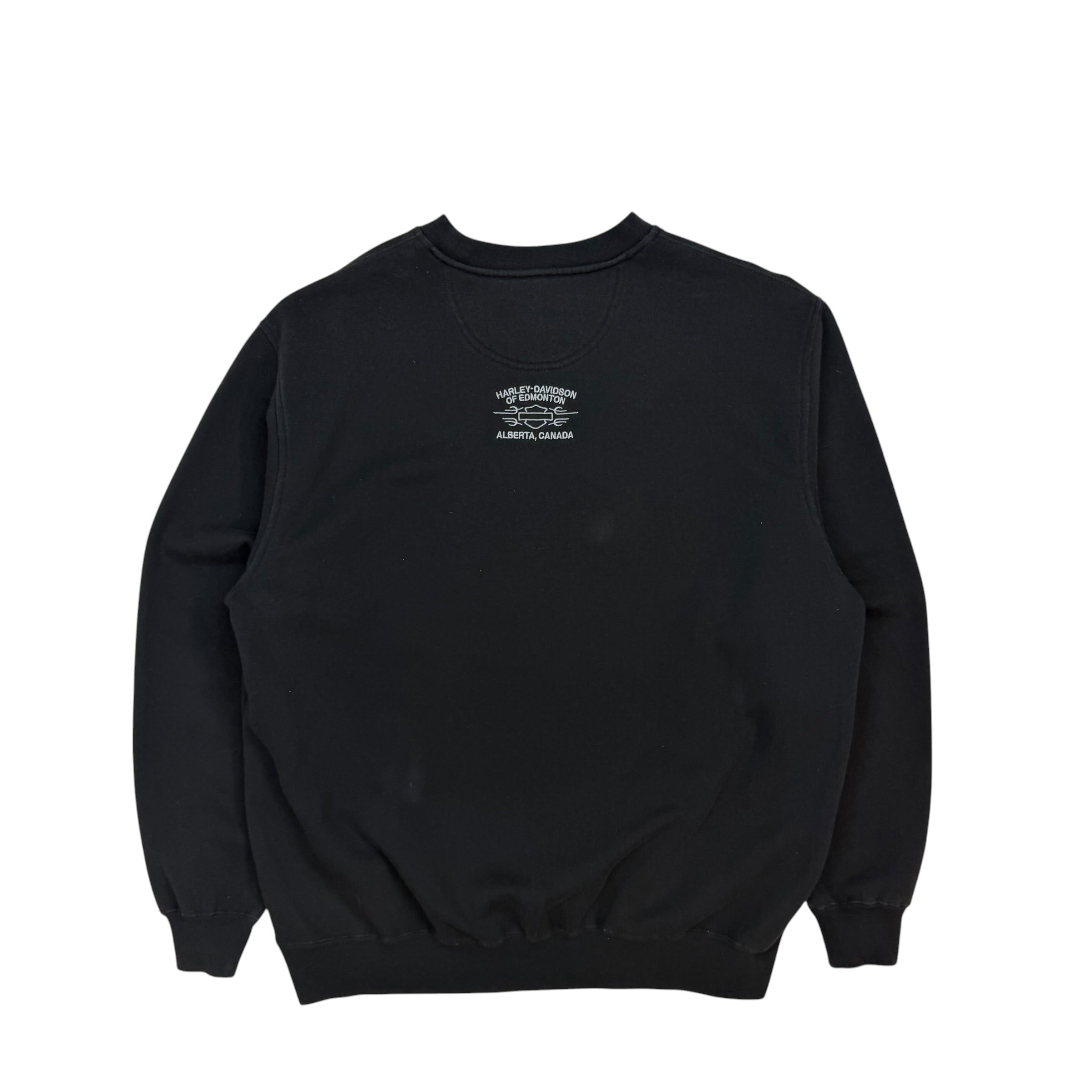 Vintage Harley Davidson Of Edmonton Crewneck Black